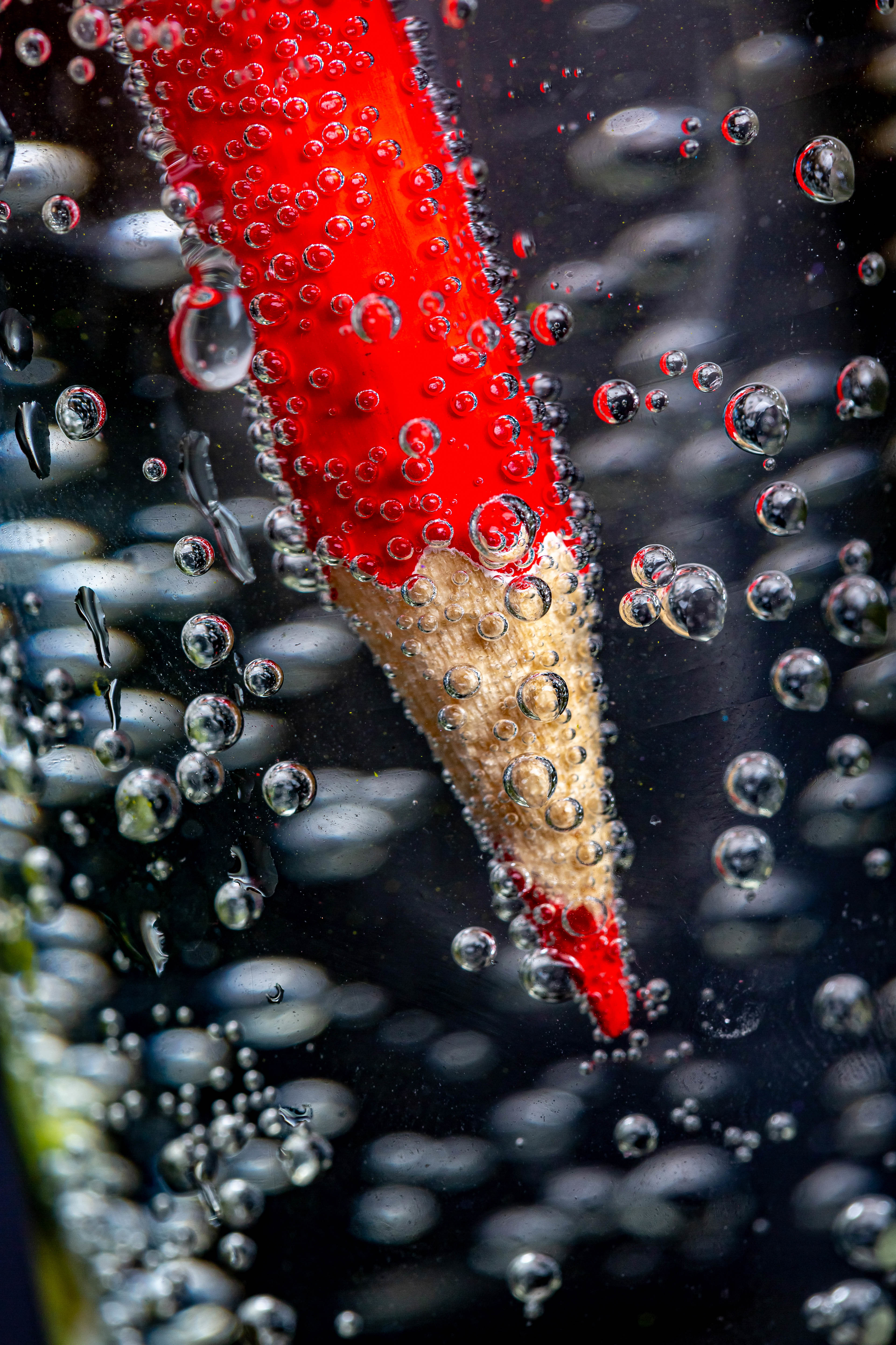water, bubbles, red, miscellanea, miscellaneous, pencil cell phone wallpapers