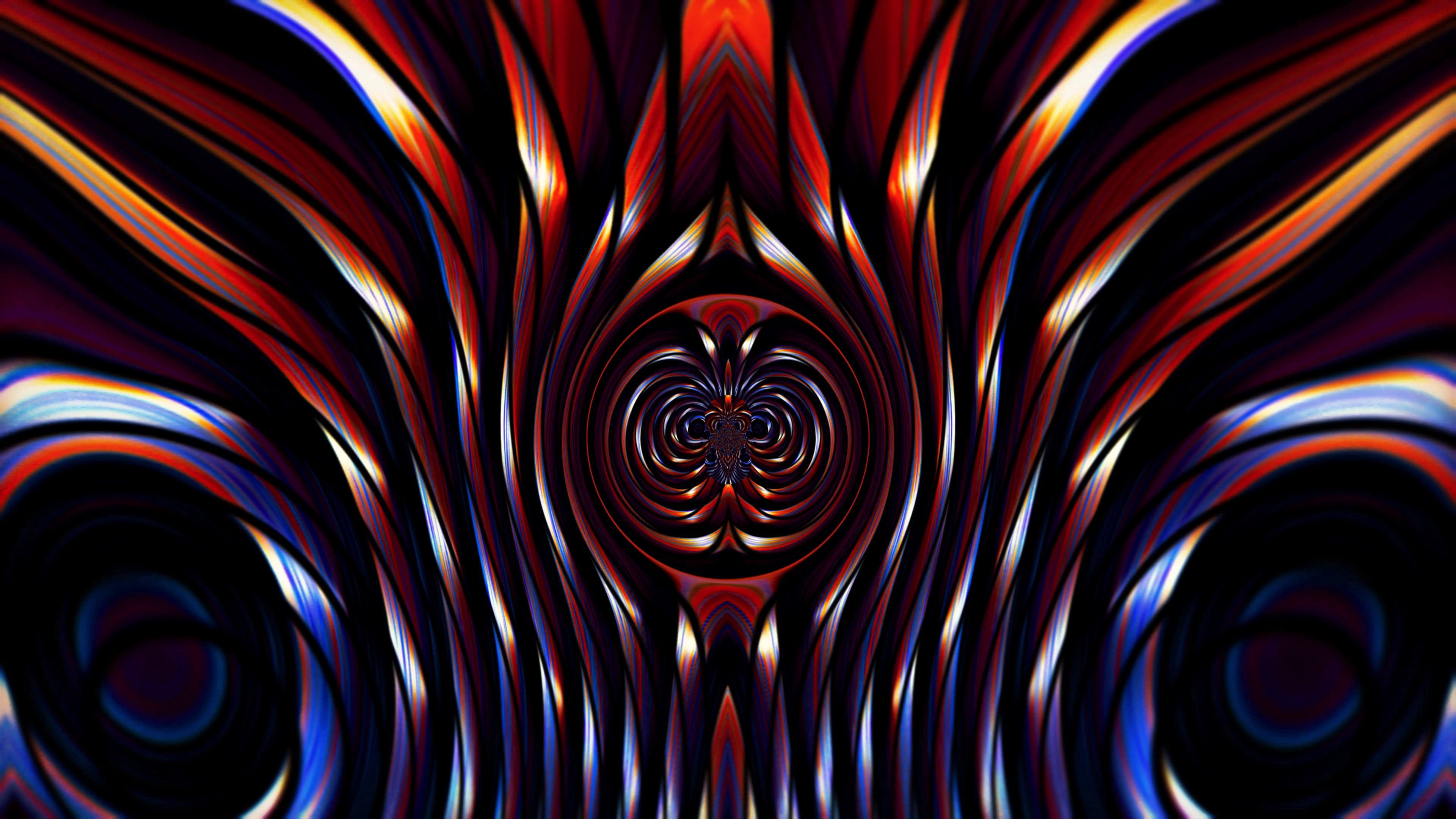 QHD wallpaper abstract, fractal, intricate, wavy