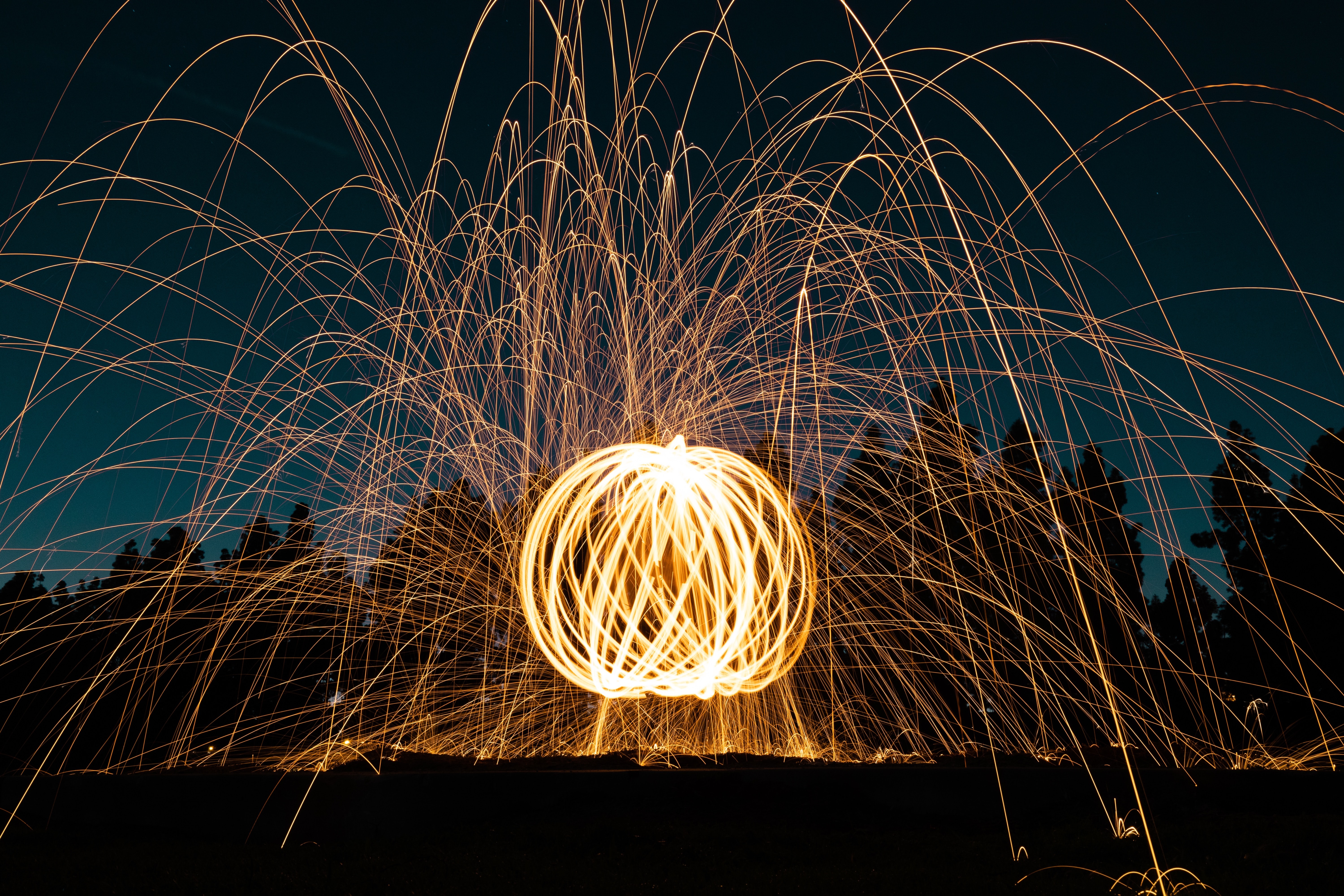 sparks, miscellanea, miscellaneous, ball, freezelight, glow High Definition image