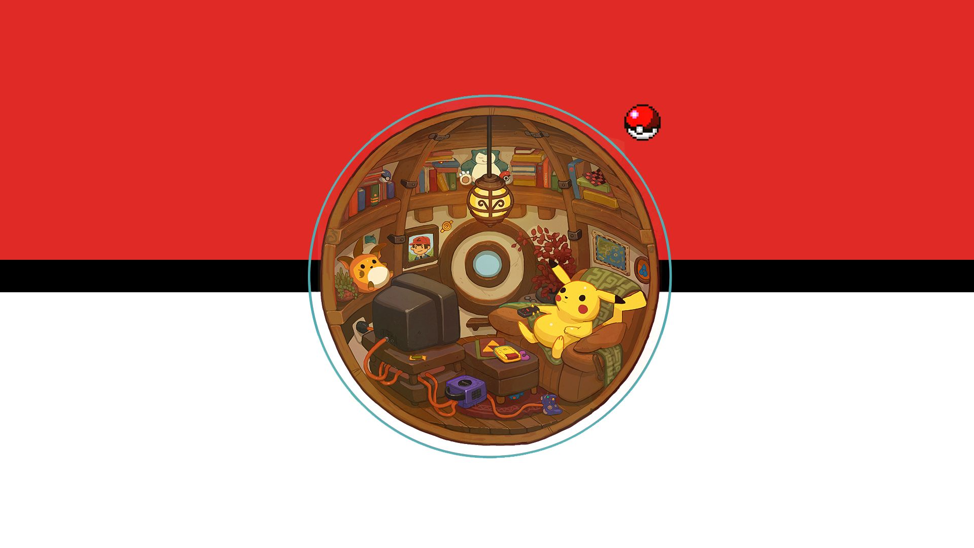 pikachu, video game, pokémon, pokeball, raichu (pokémon) High Definition image