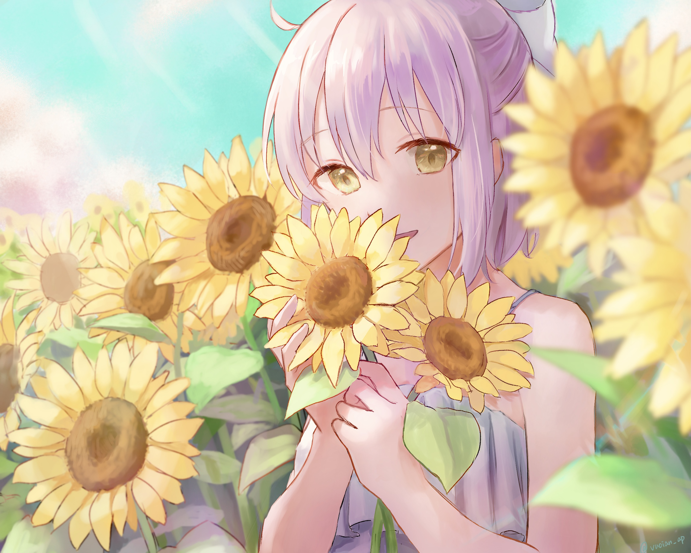 HD desktop wallpaper: Anime, Sunflower, Fate/grand Order, Sakura Saber, Fate  Series download free picture #516012