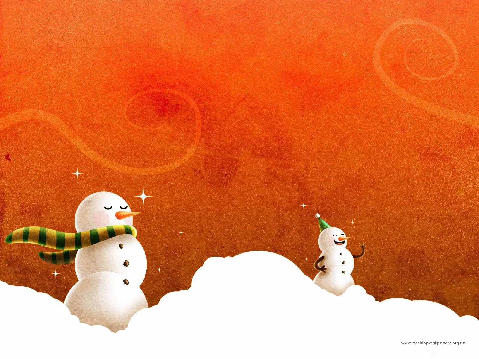 6404 Hintergrundbild herunterladen winter, neujahr, weihnachten, bilder, orange - Bildschirmschoner und Bilder kostenlos