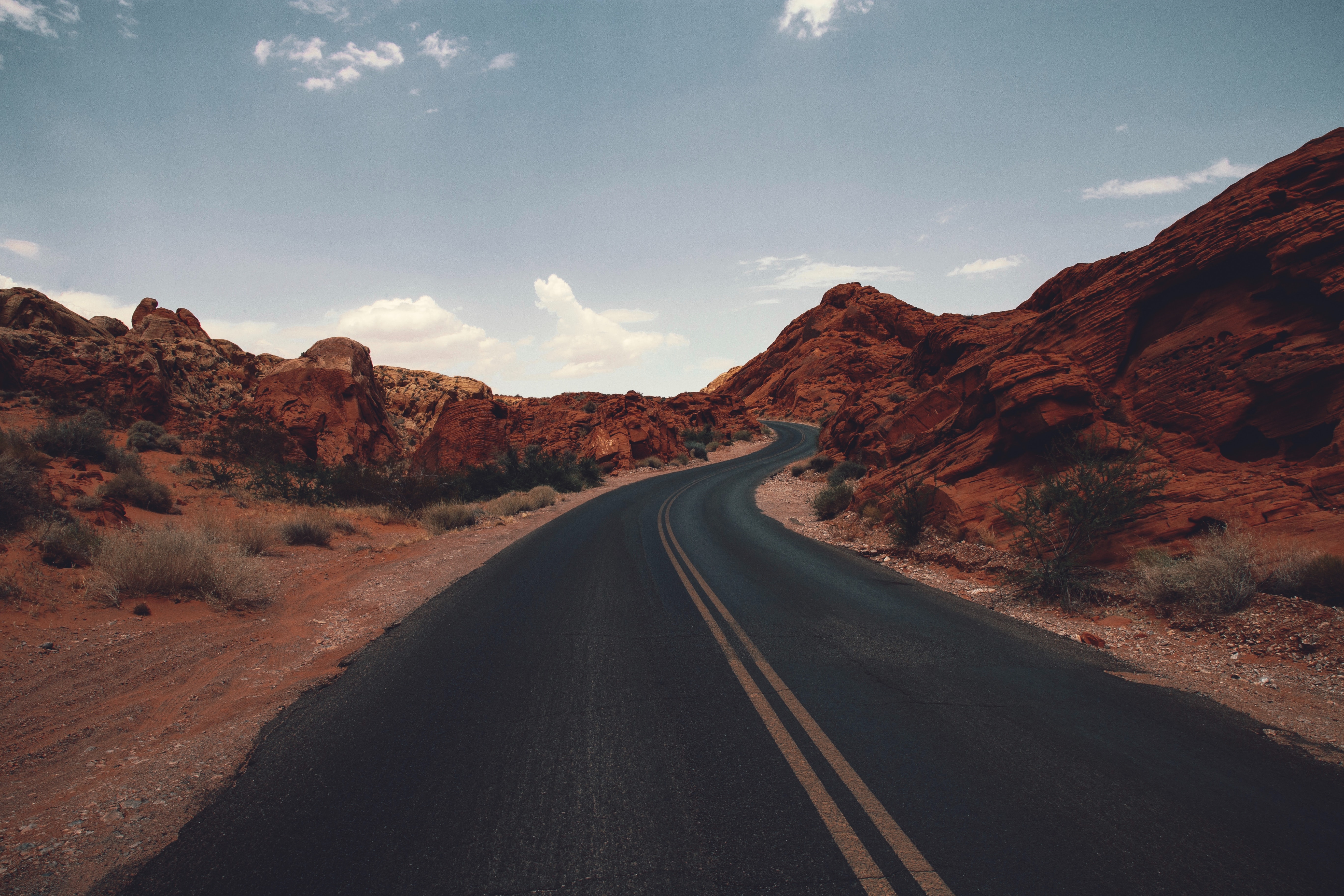wallpapers united states, usa, nature, road, markup, prairie, dahl, distance