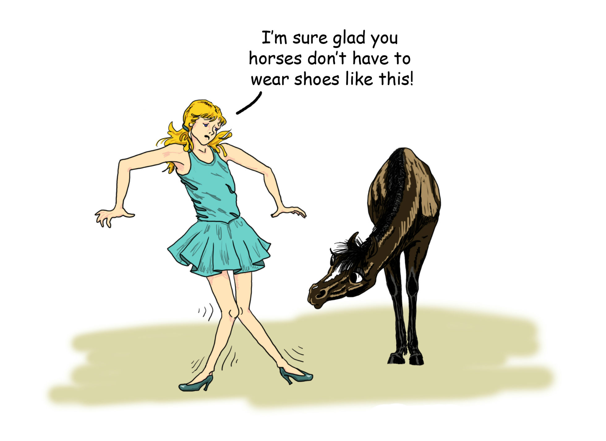 HD desktop wallpaper: Funny, Cartoon, Animal, Horse, Fashion, Humor  download free picture #552546