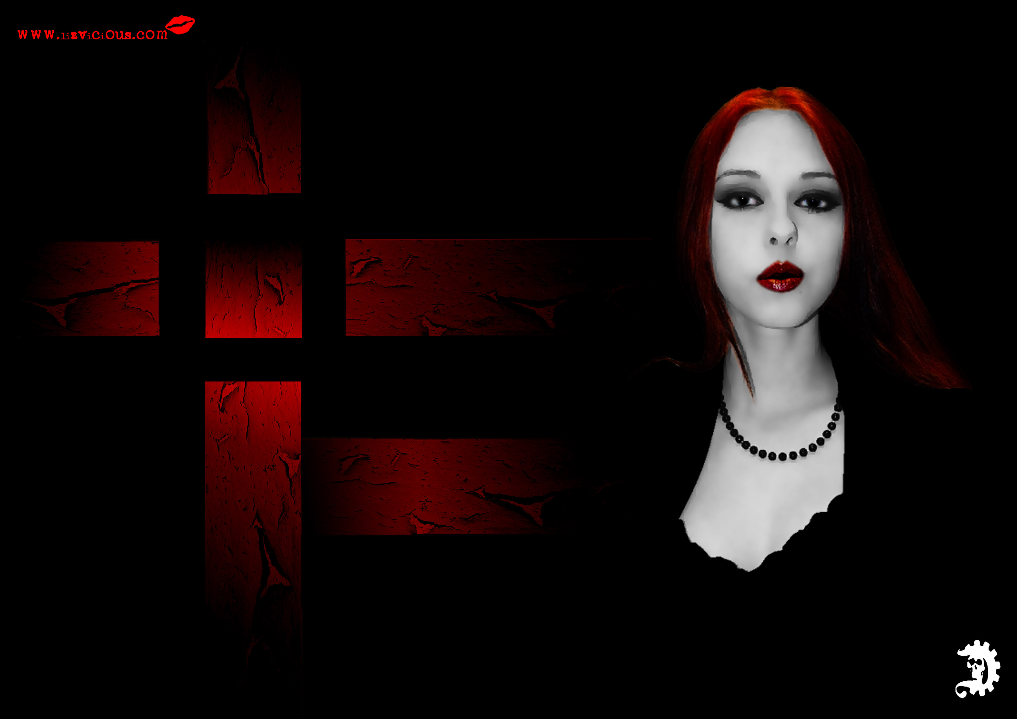 liz vicious, gothic, dark Photoshop HD Android Wallpapers