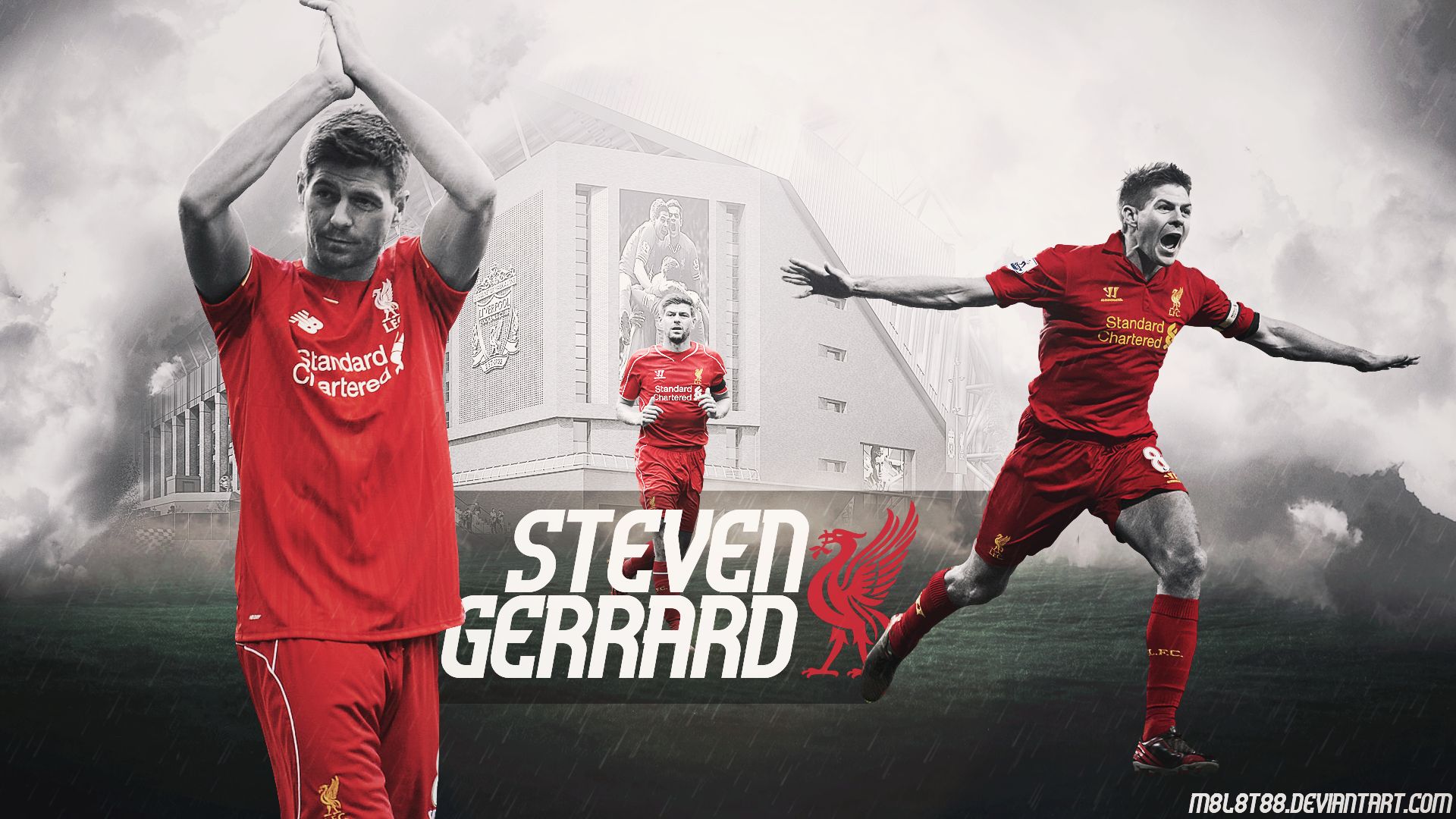 HD desktop wallpaper: Sports, Soccer, Liverpool F C, Steven Gerrard  download free picture #504251