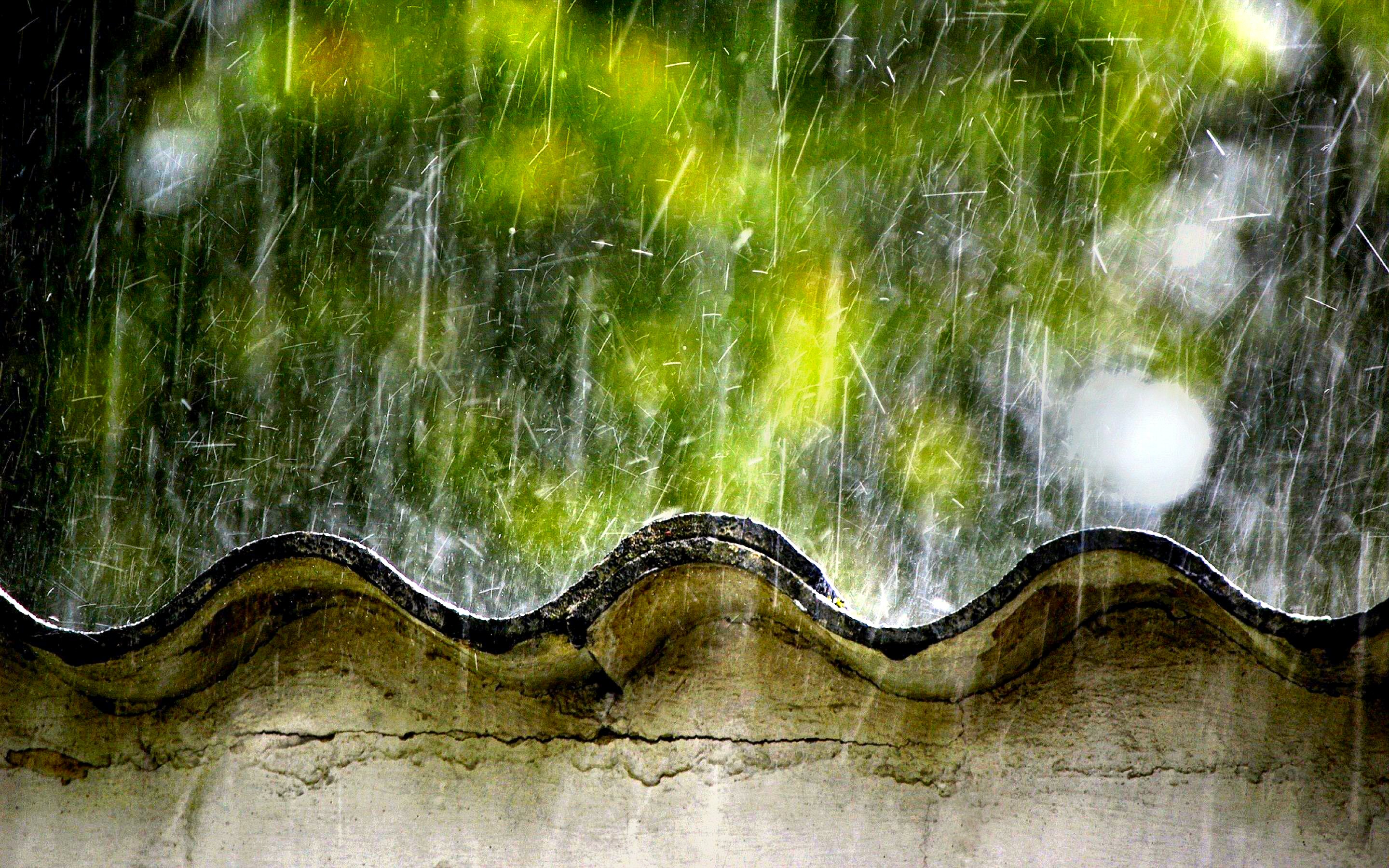 wallpapers rain, photography, bokeh, roof