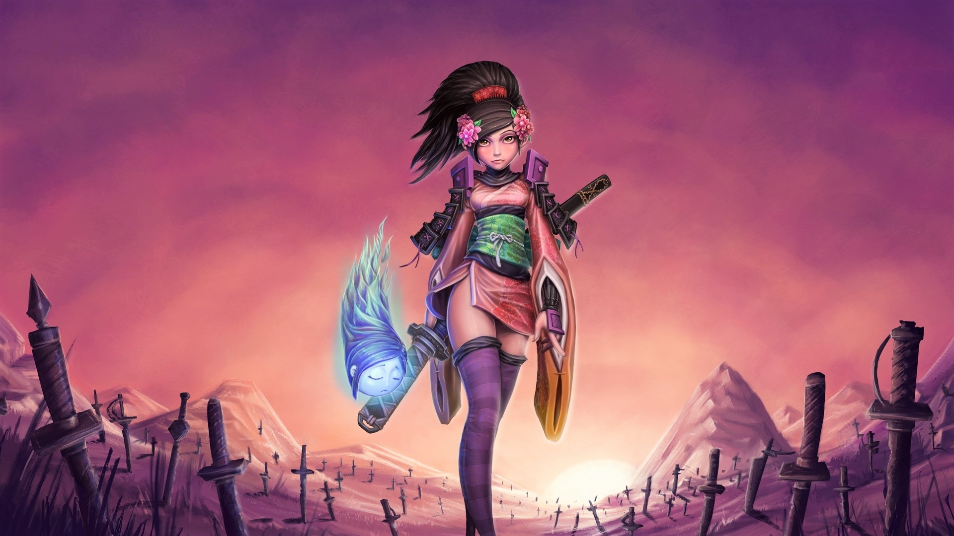Mobile wallpaper: Warrior, Samurai, Spirit, Video Game, Woman Warrior,  Muramasa: The Demon Blade, 852981 download the picture for free.