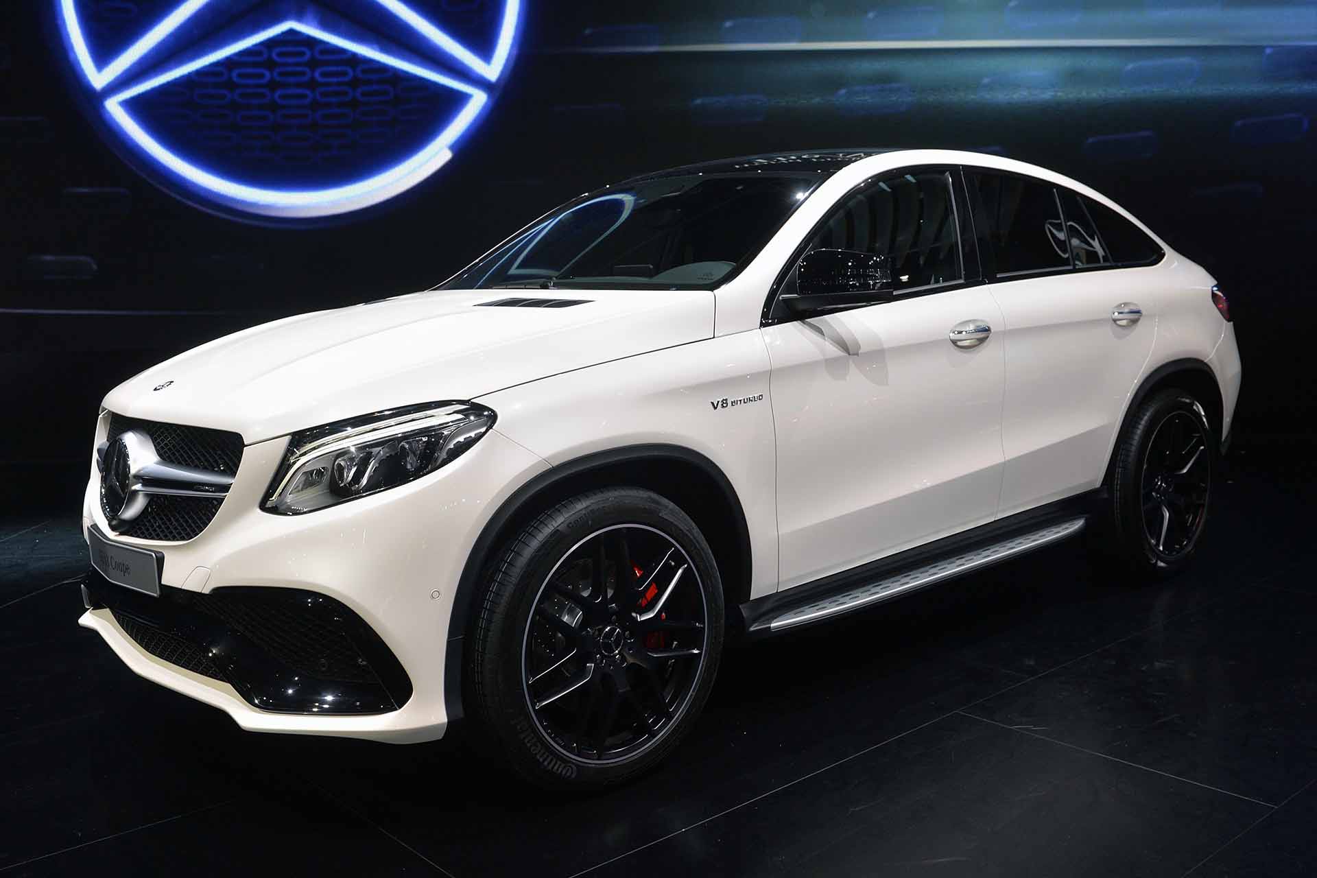 mercedes benz gle, cars, white, side view, coupe, 2016