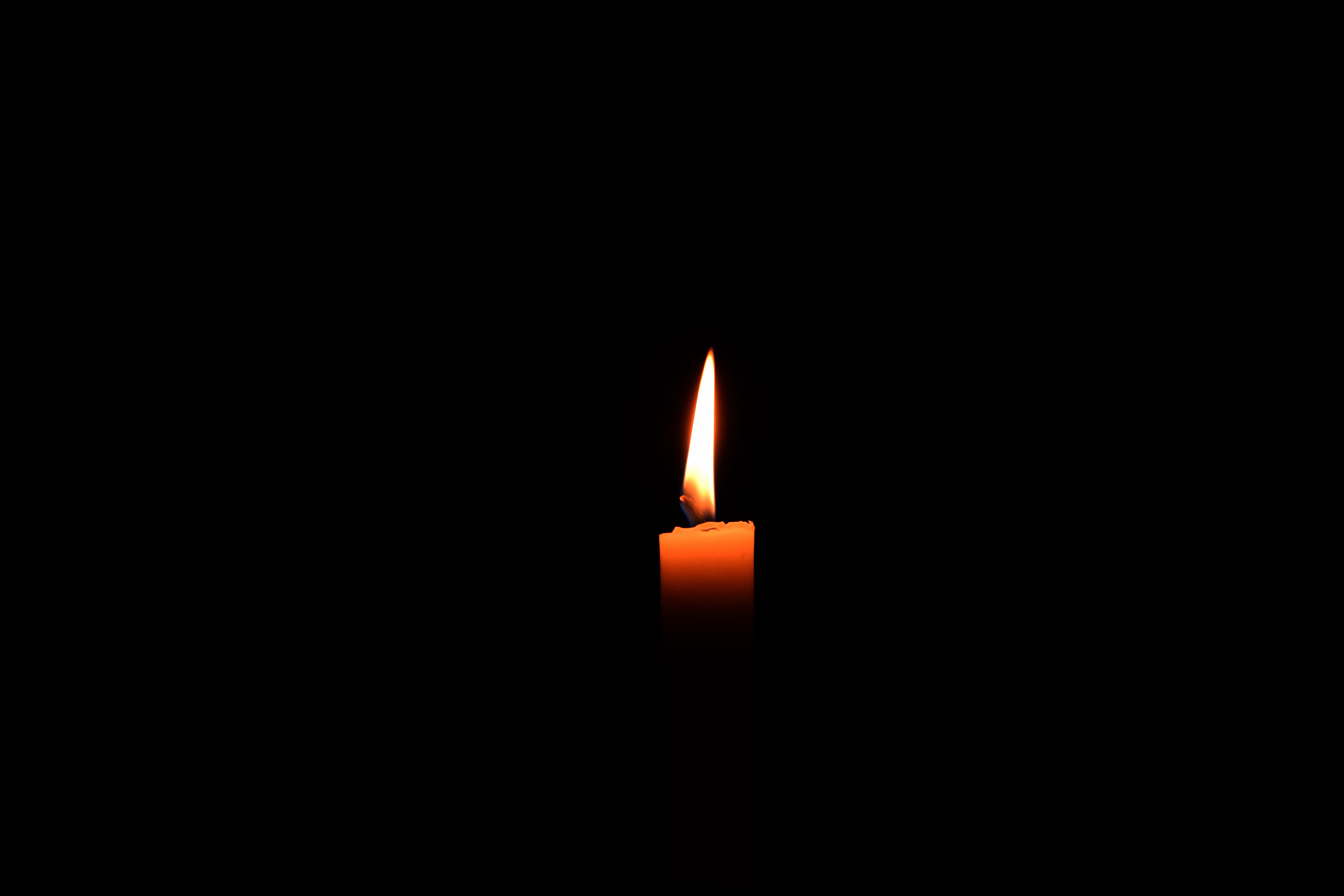 wallpapers fire, flame, minimalism, candle, wick