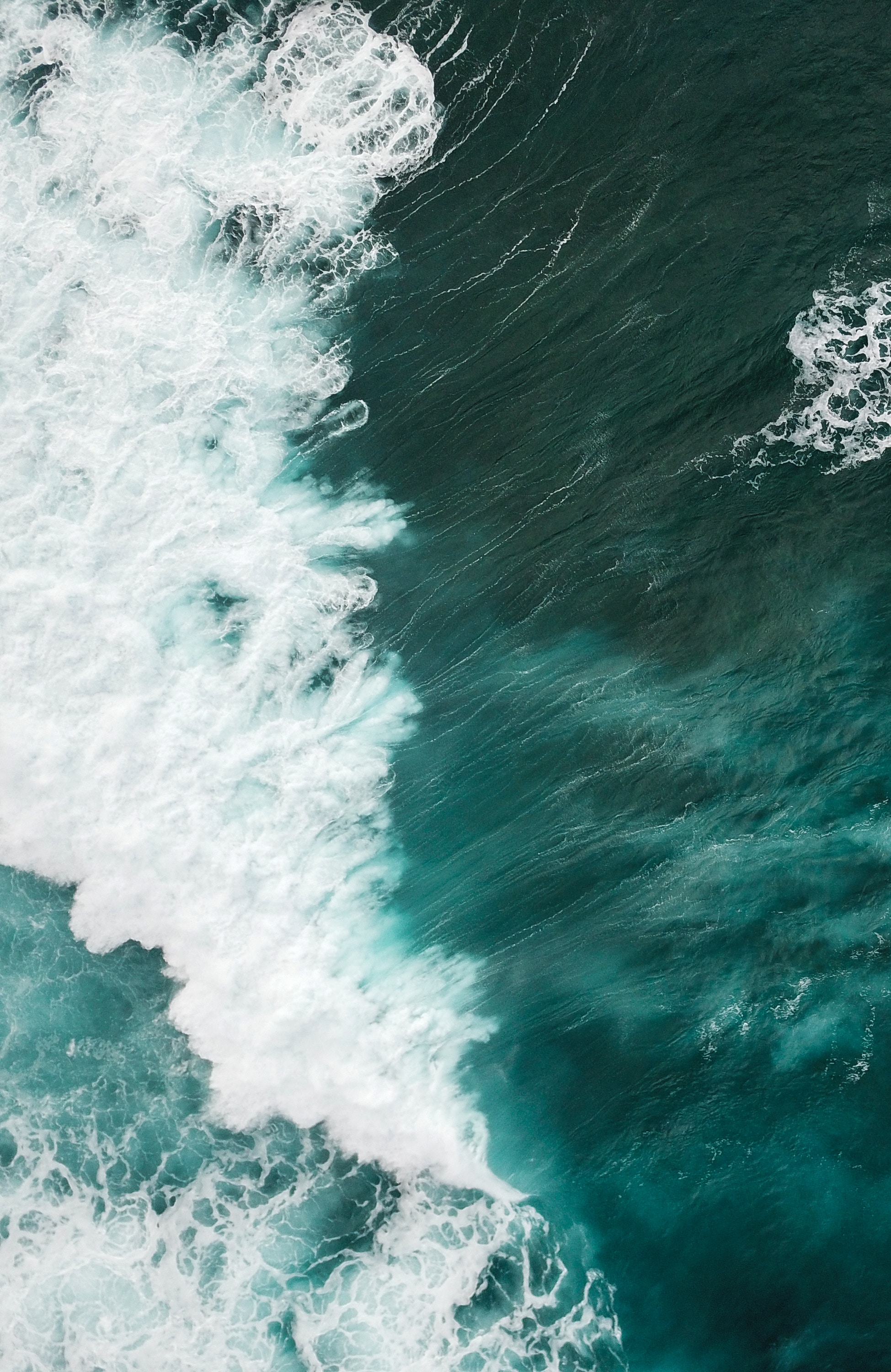 nature, water, ocean, foam, surf, wave phone background