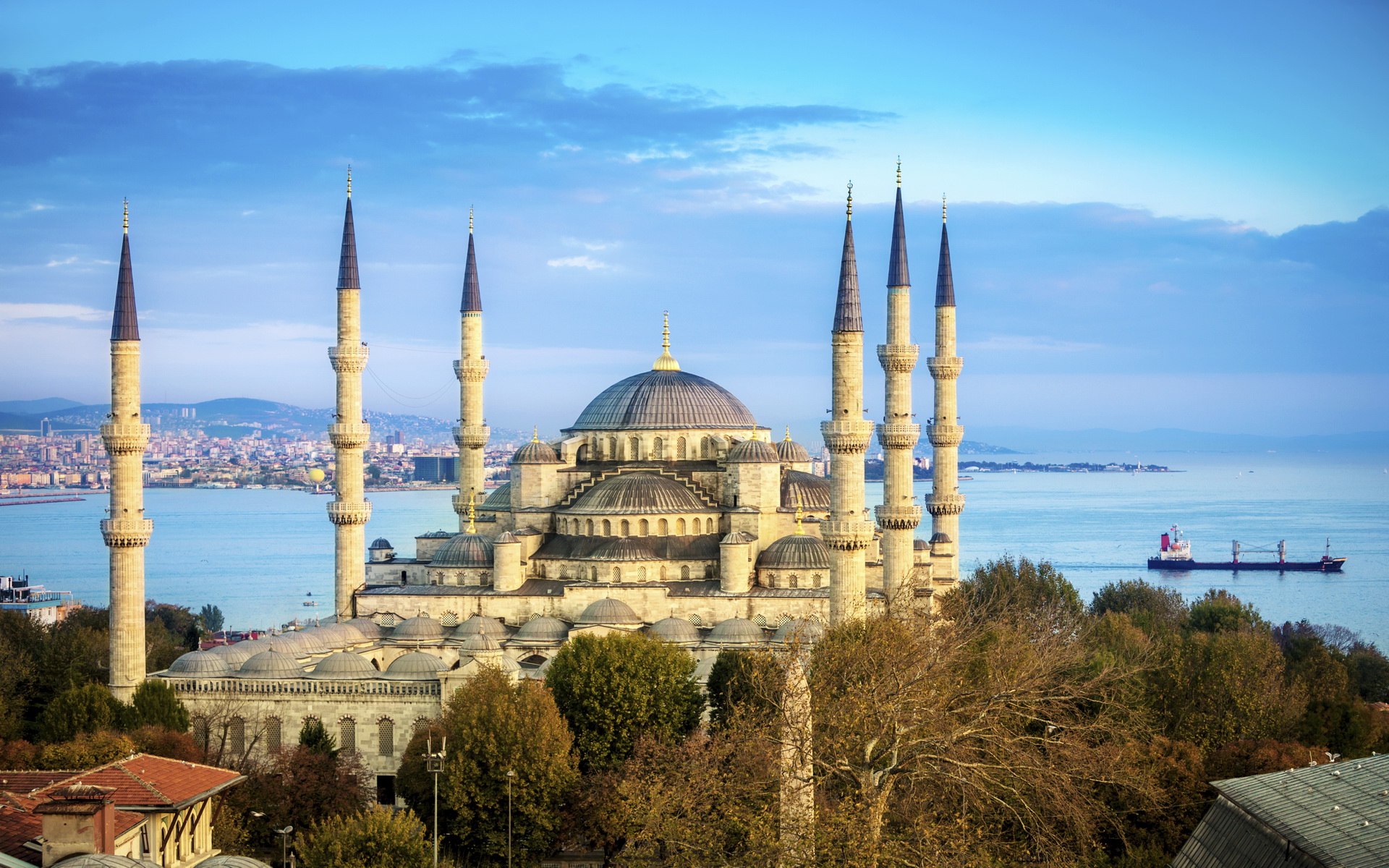 Стамбул голубая мечеть фон
