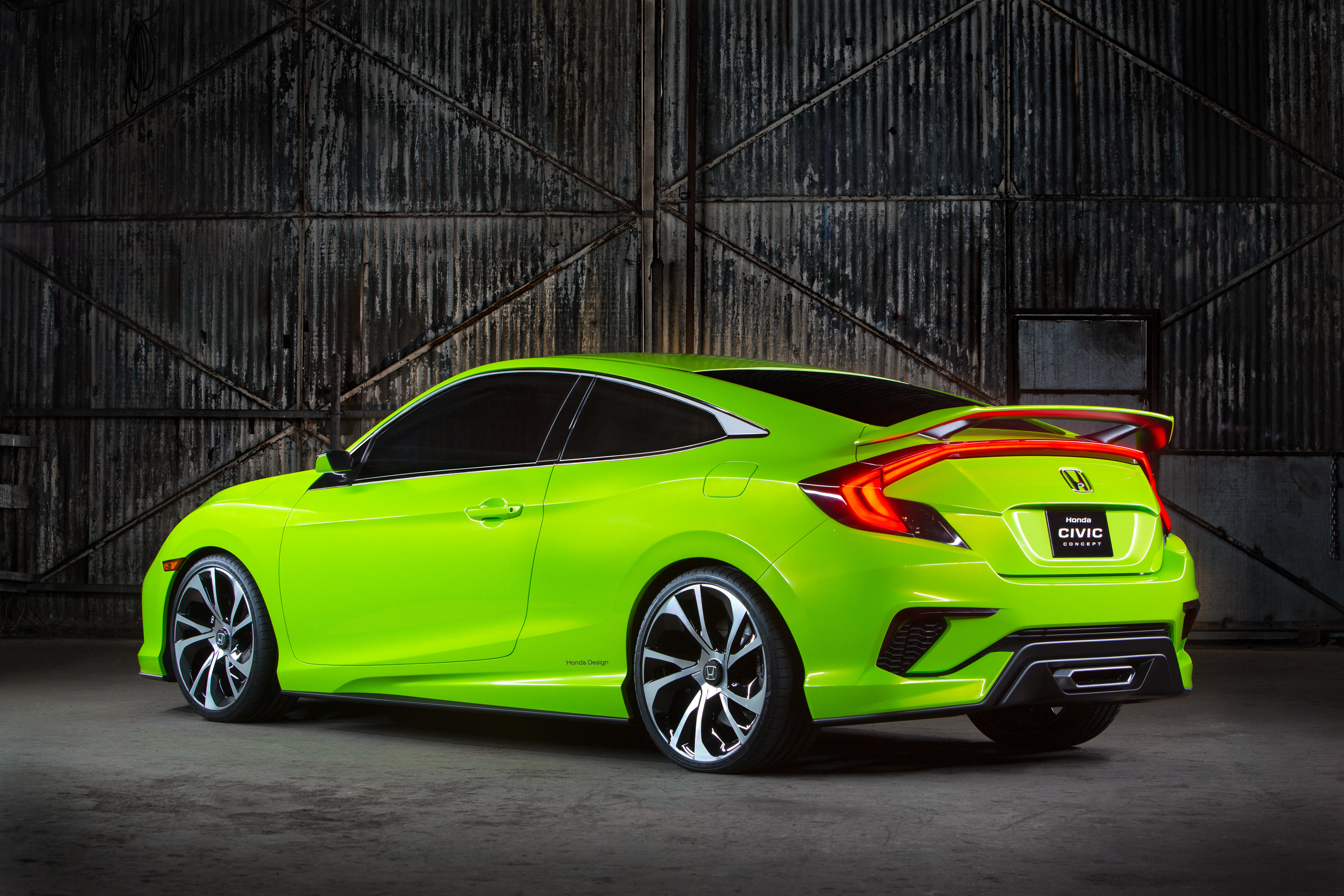59042 download wallpaper honda, cars, green, concept, civic, 2015 screensavers and pictures for free