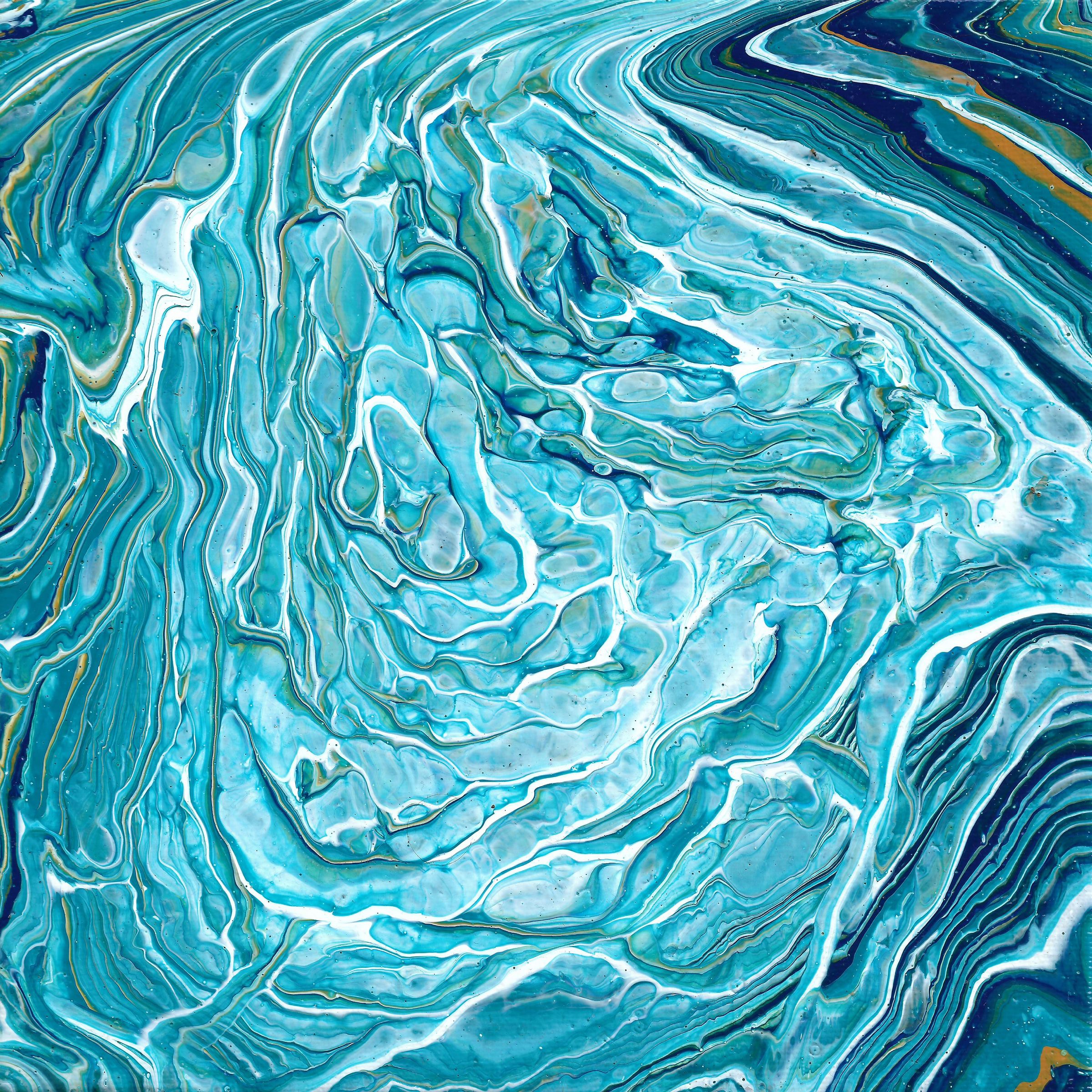 vertical wallpaper divorces, abstract, blue, paint, liquid, stains, spots, fluid art