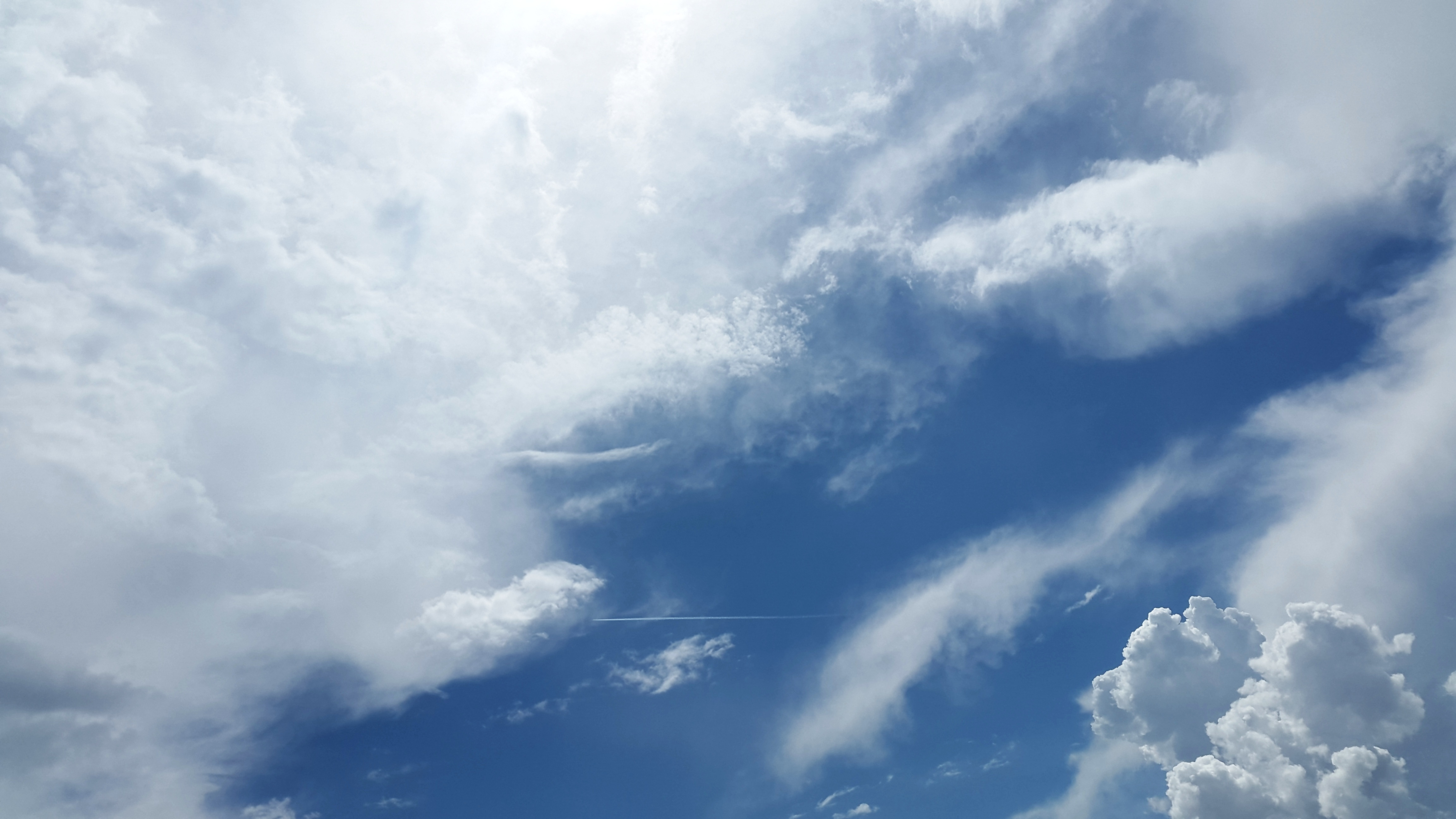 clouds, shine, nature, light 3d Wallpaper