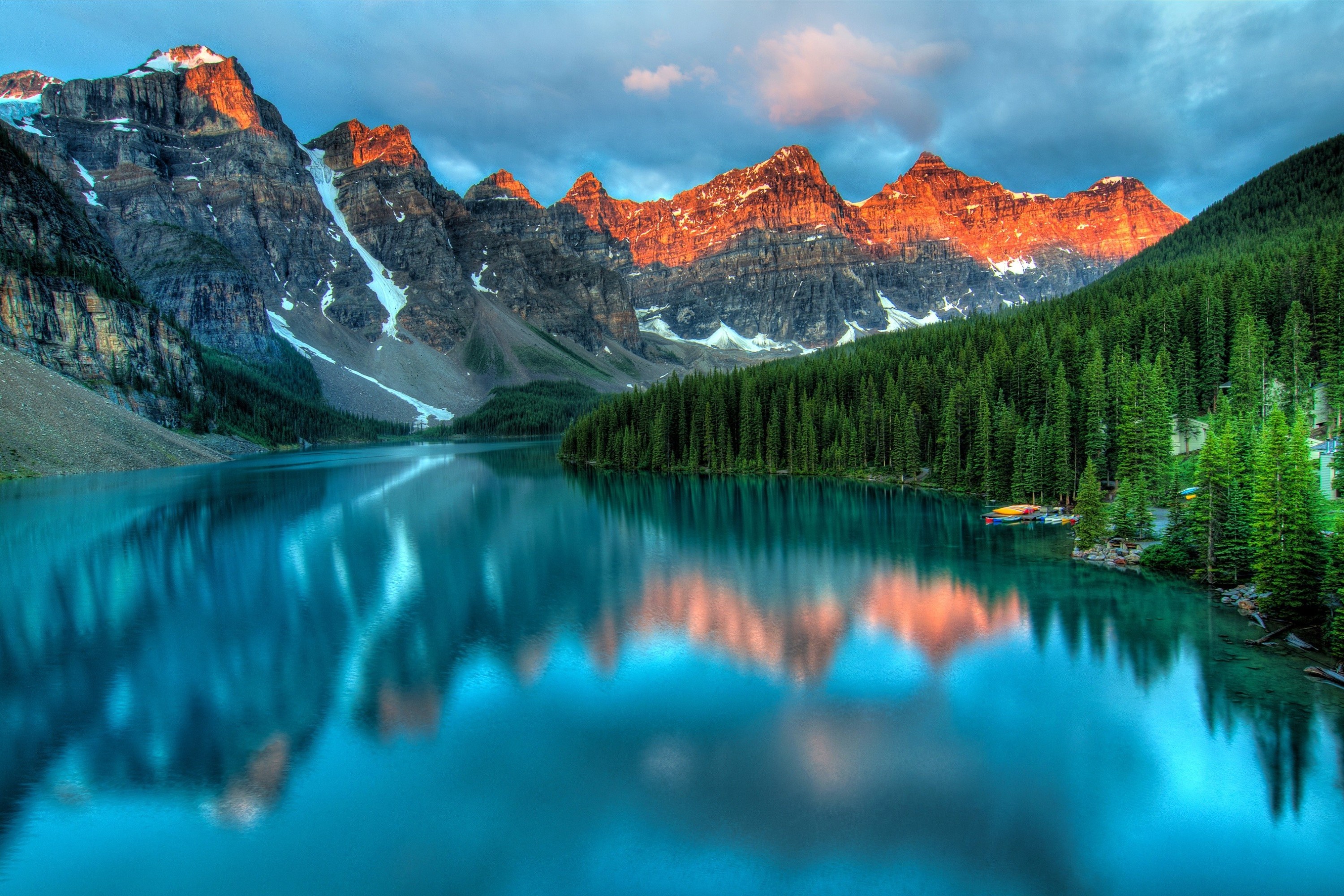 canada, earth, moraine lake, alberta, banff national park, lake, mountain, lakes
