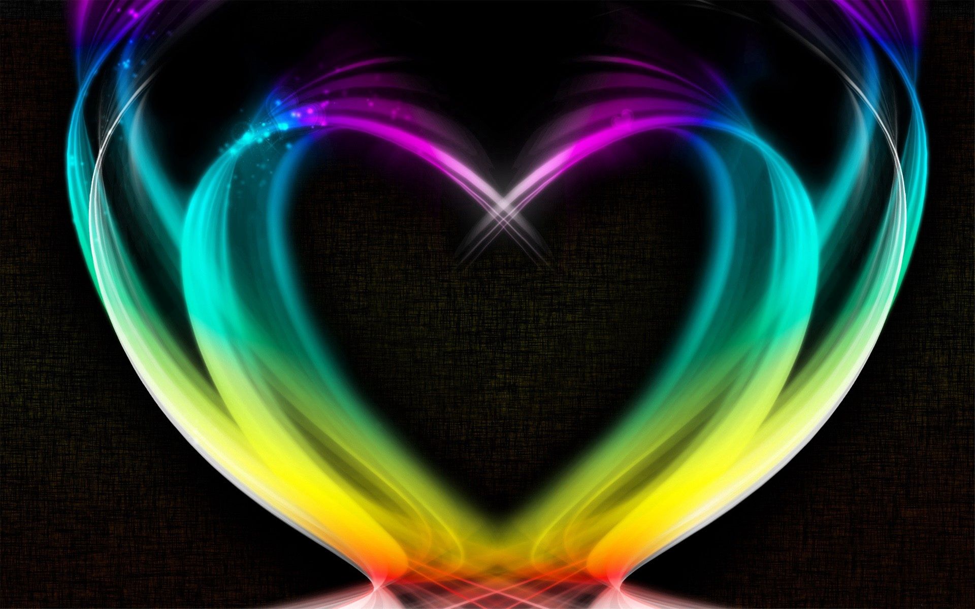 90816 free wallpaper 320x480 for phone, download images smoke, heart, iridescent, rainbow 320x480 for mobile