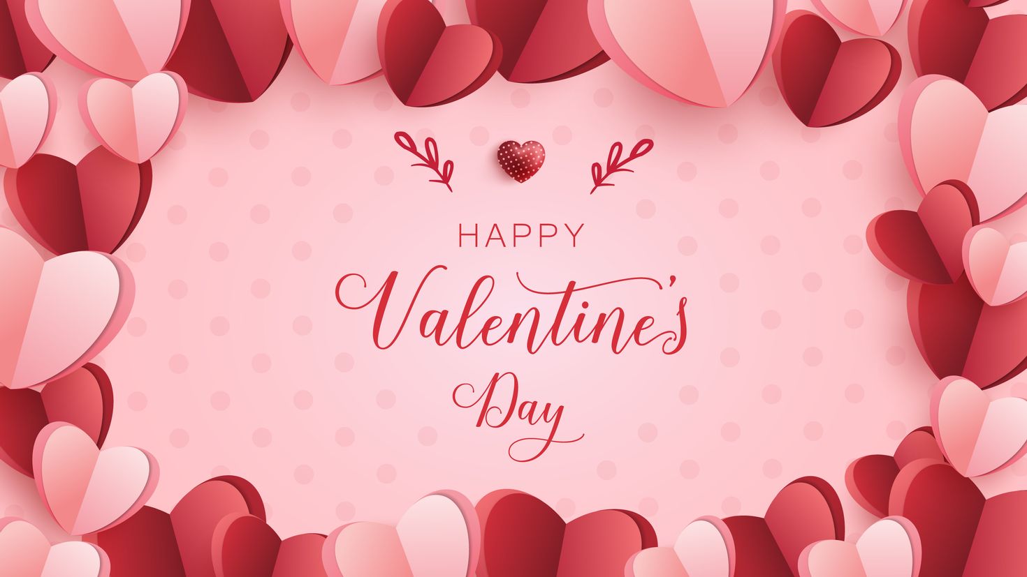 Happy Valentines Day background with a Note vector image