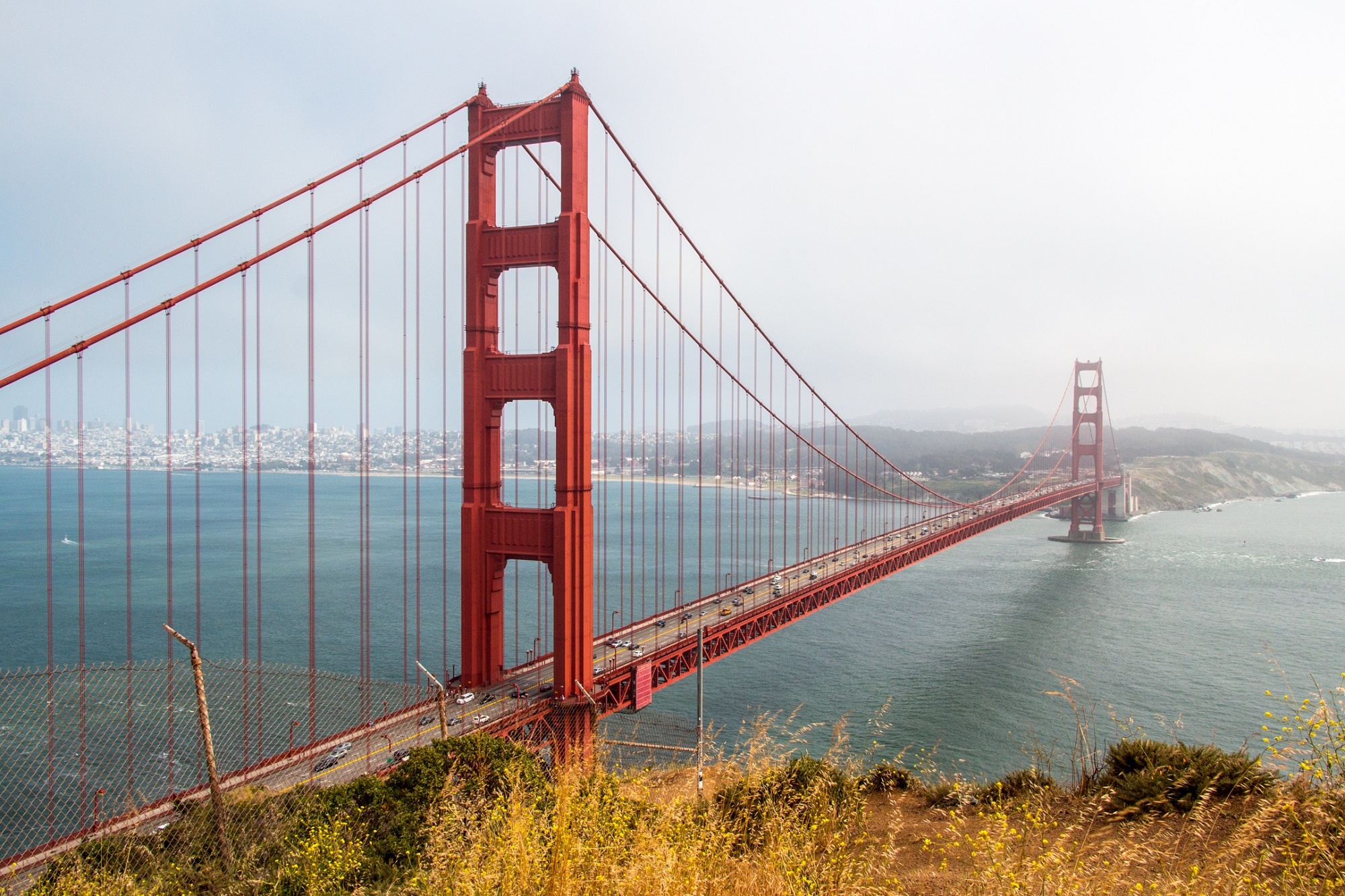 Мост Сан Франциско сбоку