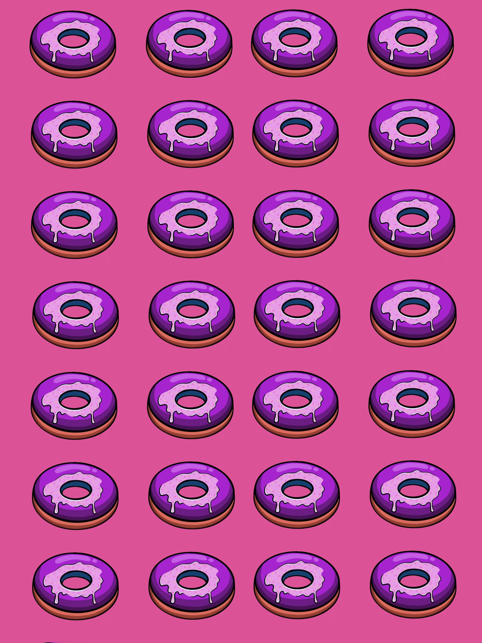 4K Phone Wallpaper donuts, textures, bakery products, sweet