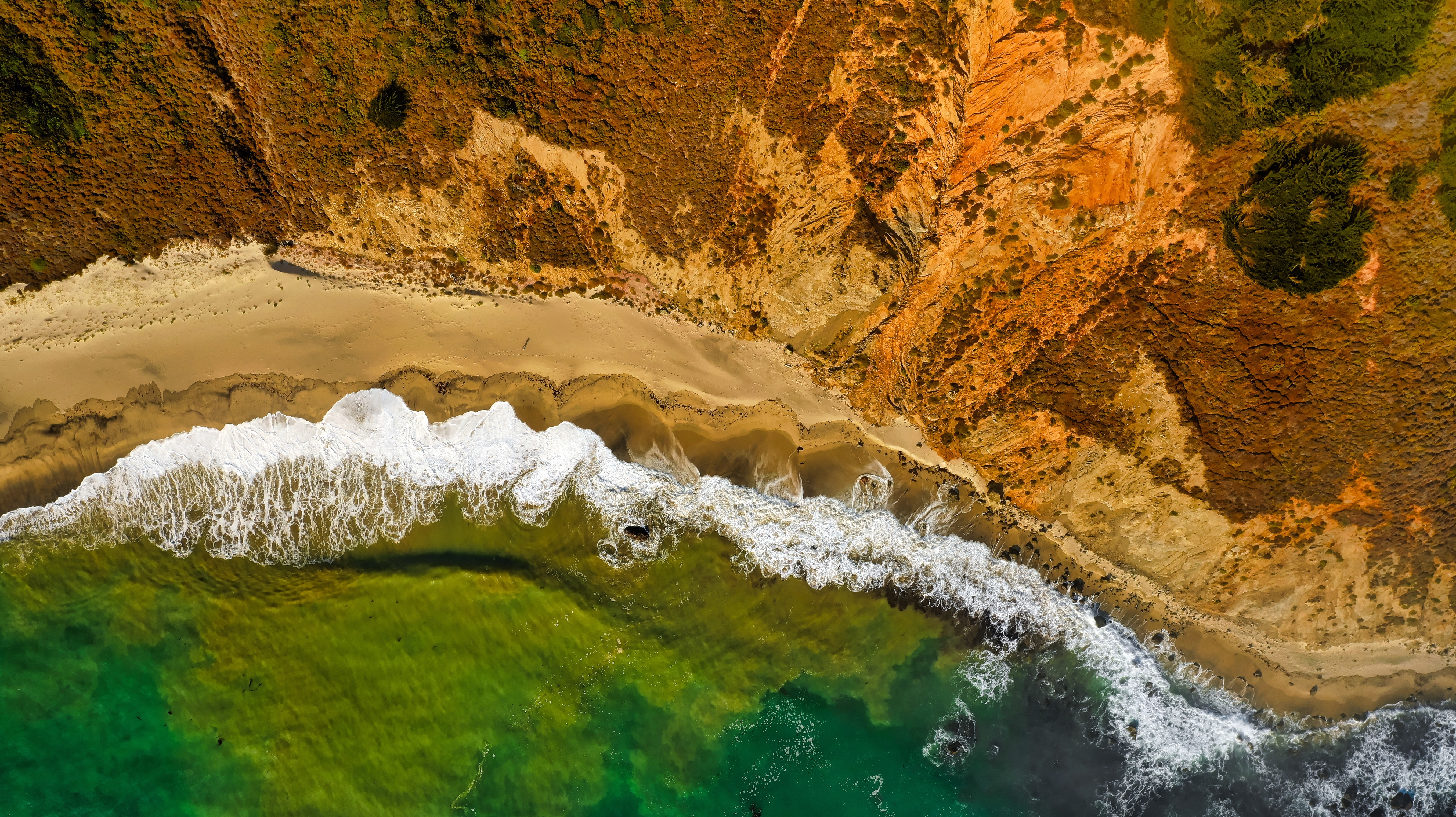 手機的155499屏保和壁紙海滩。 免費下載 性质, 冲浪, 普里博亚, 顶视图 圖片