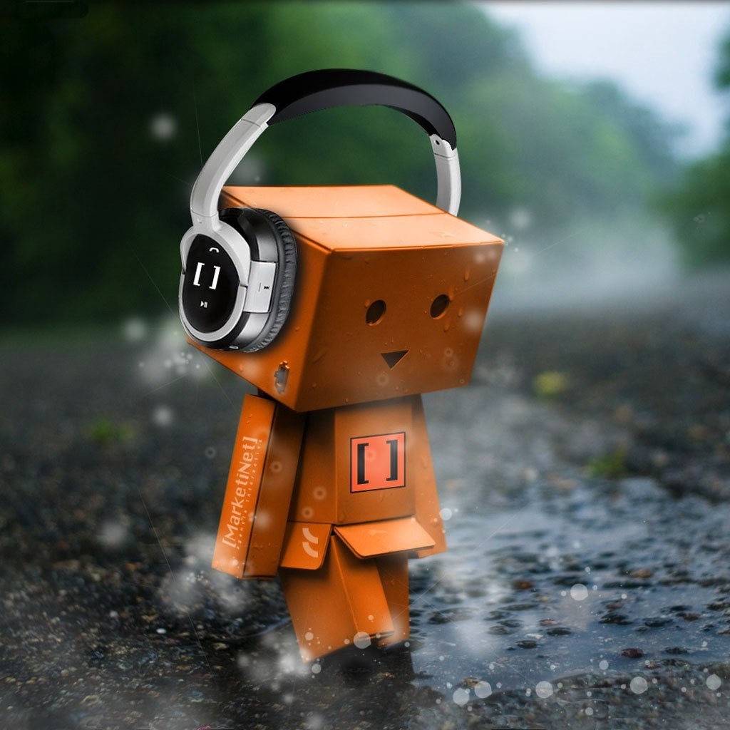 robots, music