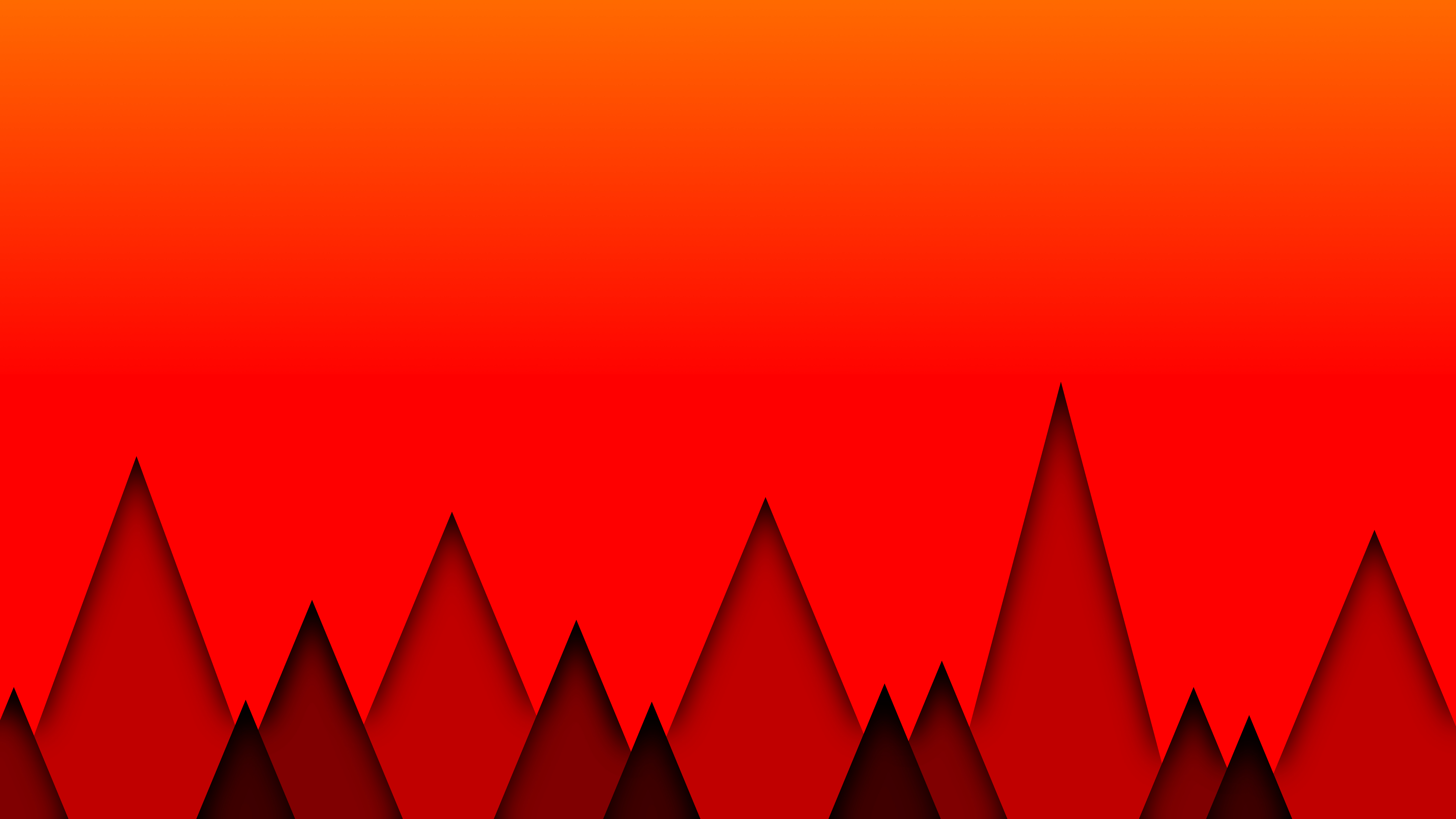 Phone Wallpaper triangles, abstract, red, bright