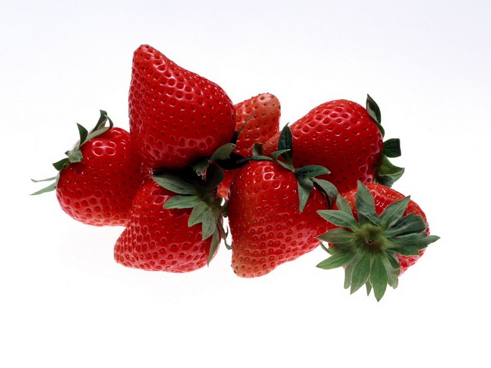 4854 Hintergrundbild herunterladen erdbeere, obst, lebensmittel, berries, weiß - Bildschirmschoner und Bilder kostenlos