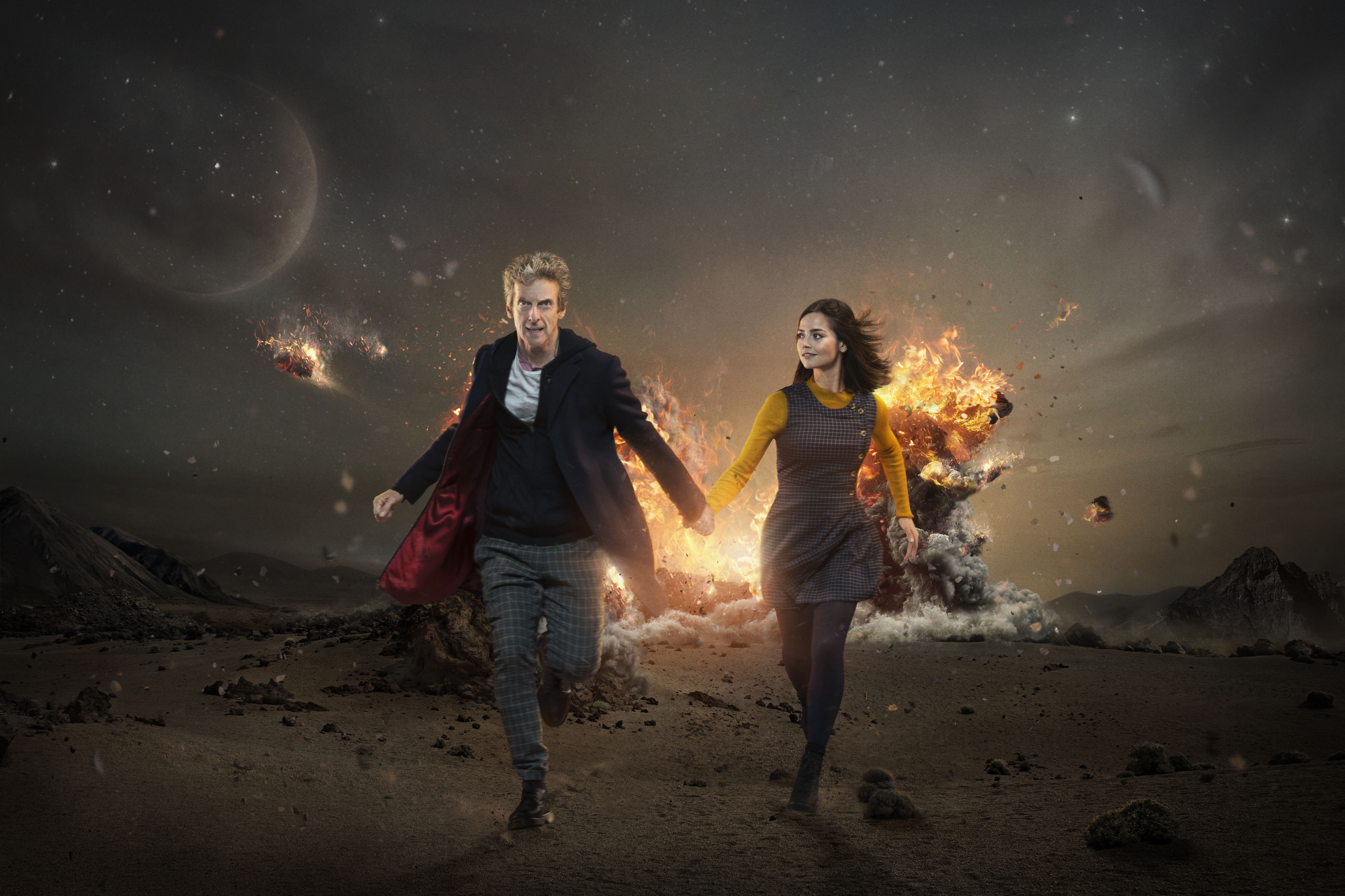 clara oswald, jenna coleman, tv show, the doctor, running, doctor who, sci fi