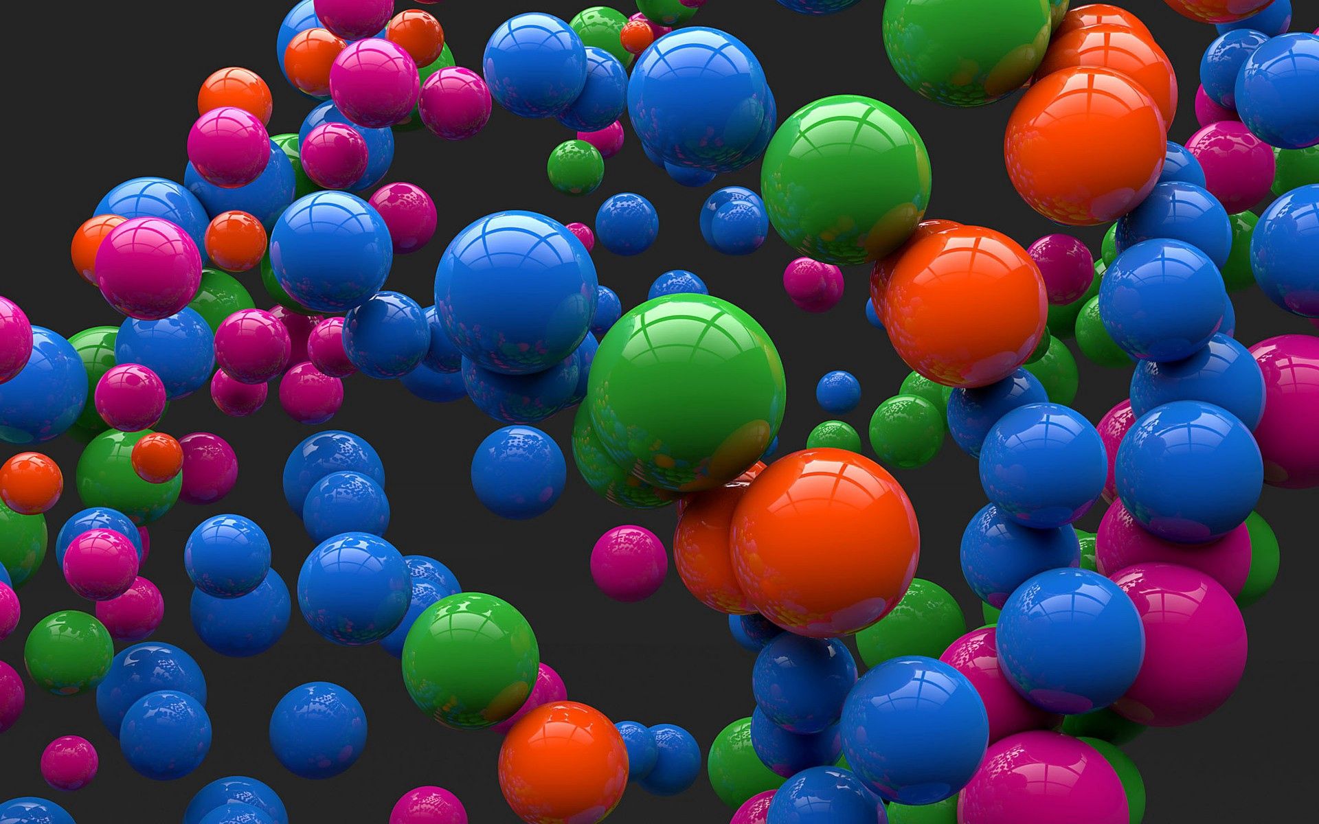 120718 скачать обои форма, шары, разноцветный, 3d, полет - заставки и картинки бесплатно