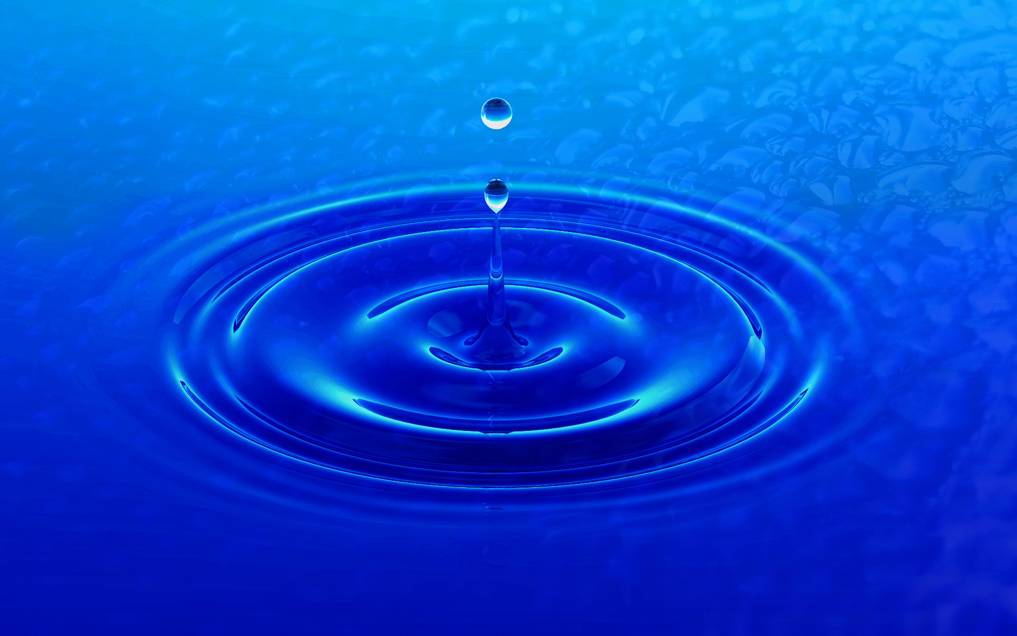 splash, water, blue, water drop, earth HD wallpaper