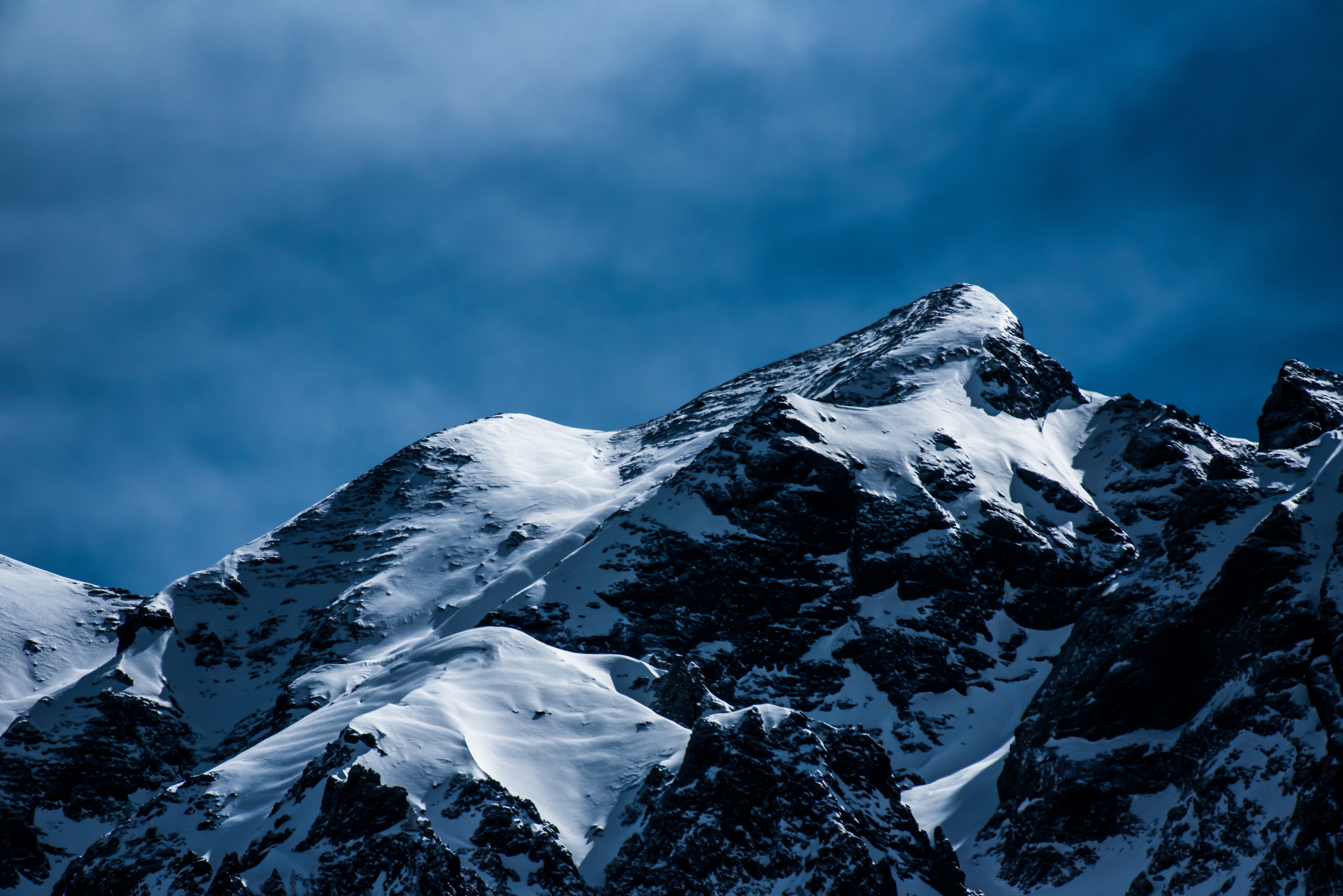 Cool HD Wallpaper snow, nature, mountains, vertex