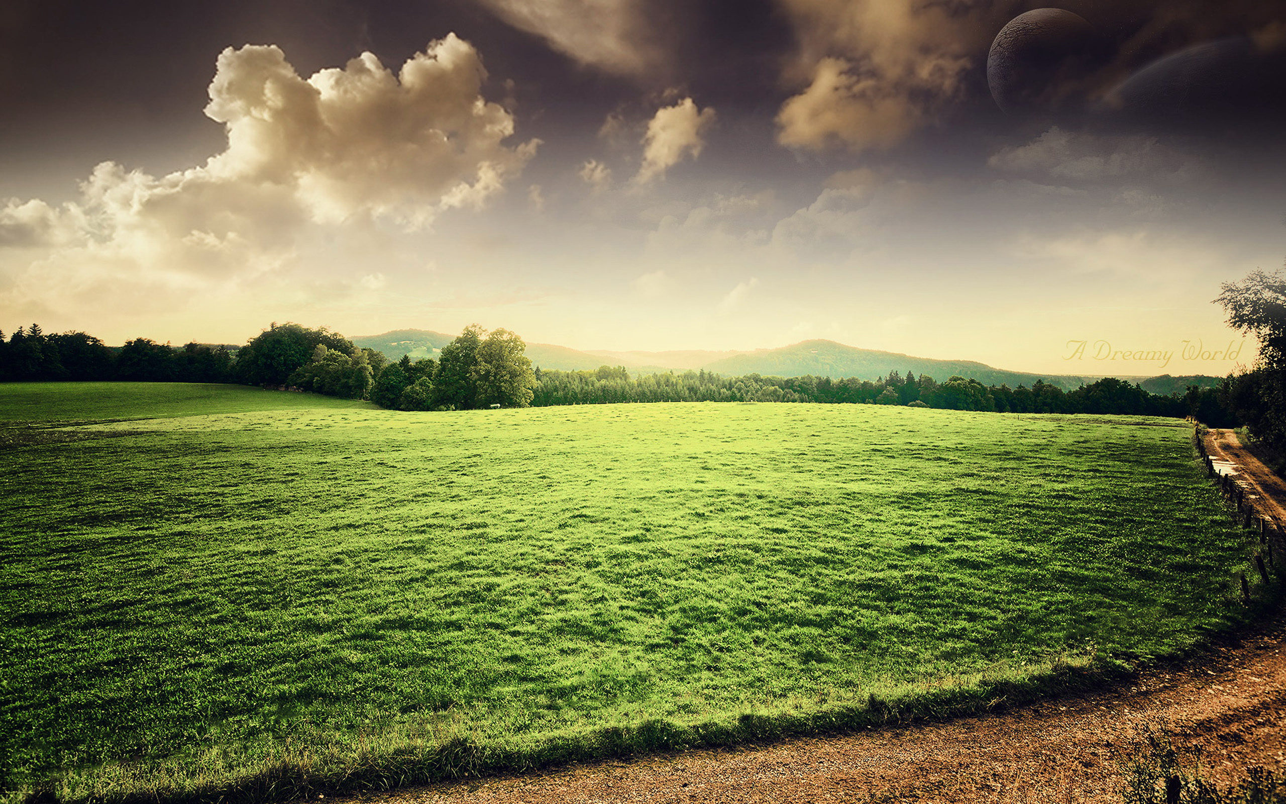 HD desktop wallpaper: Grass, Road, Earth, Country, A Dreamy World download  free picture #692763