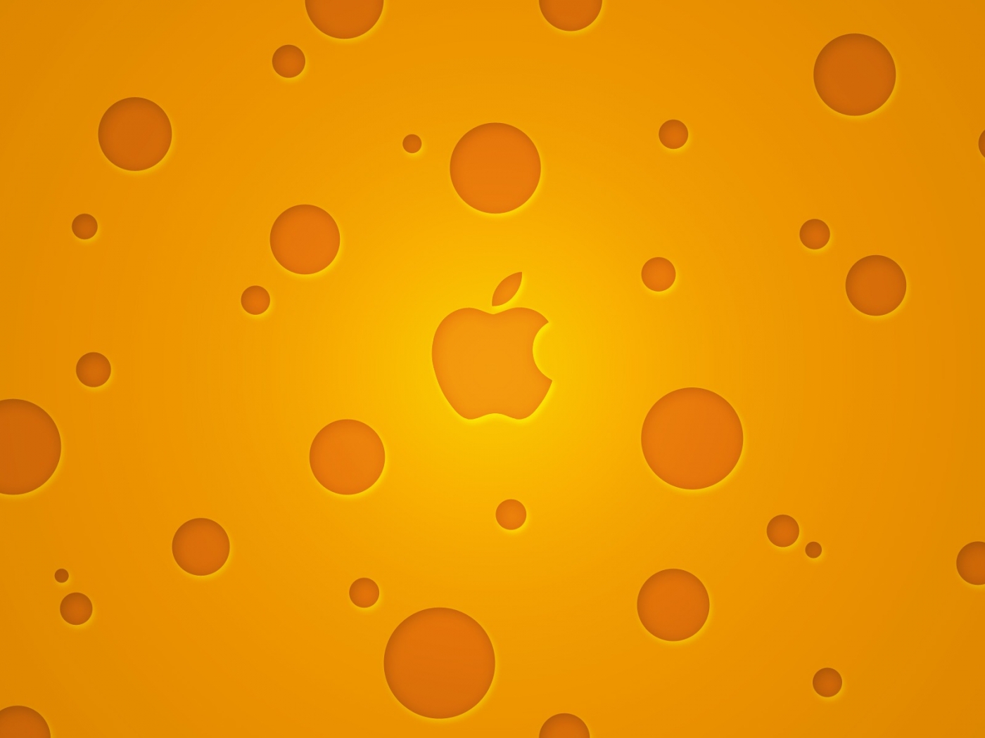 yellow, logos, background, apple Hd 1080p Mobile