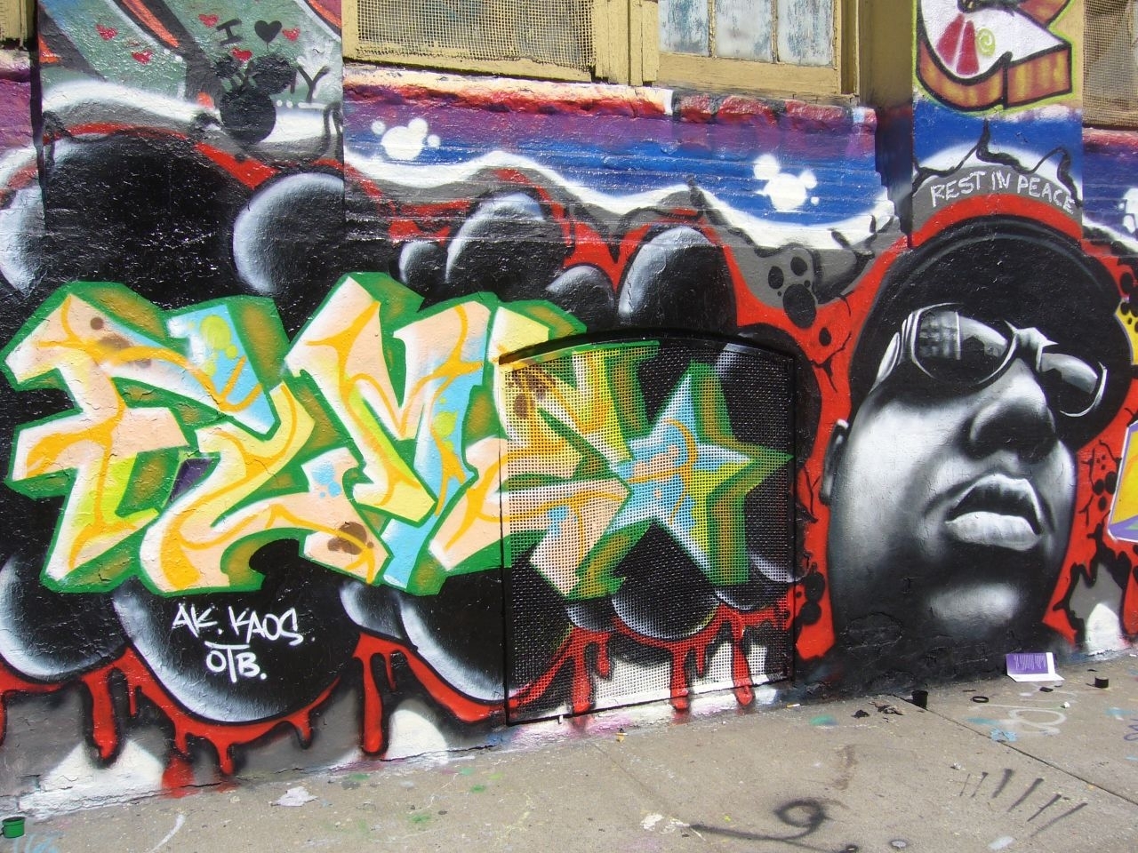 HD desktop wallpaper: Music, Graffiti, The Notorious B I G, Notorious B I G  download free picture #1462475