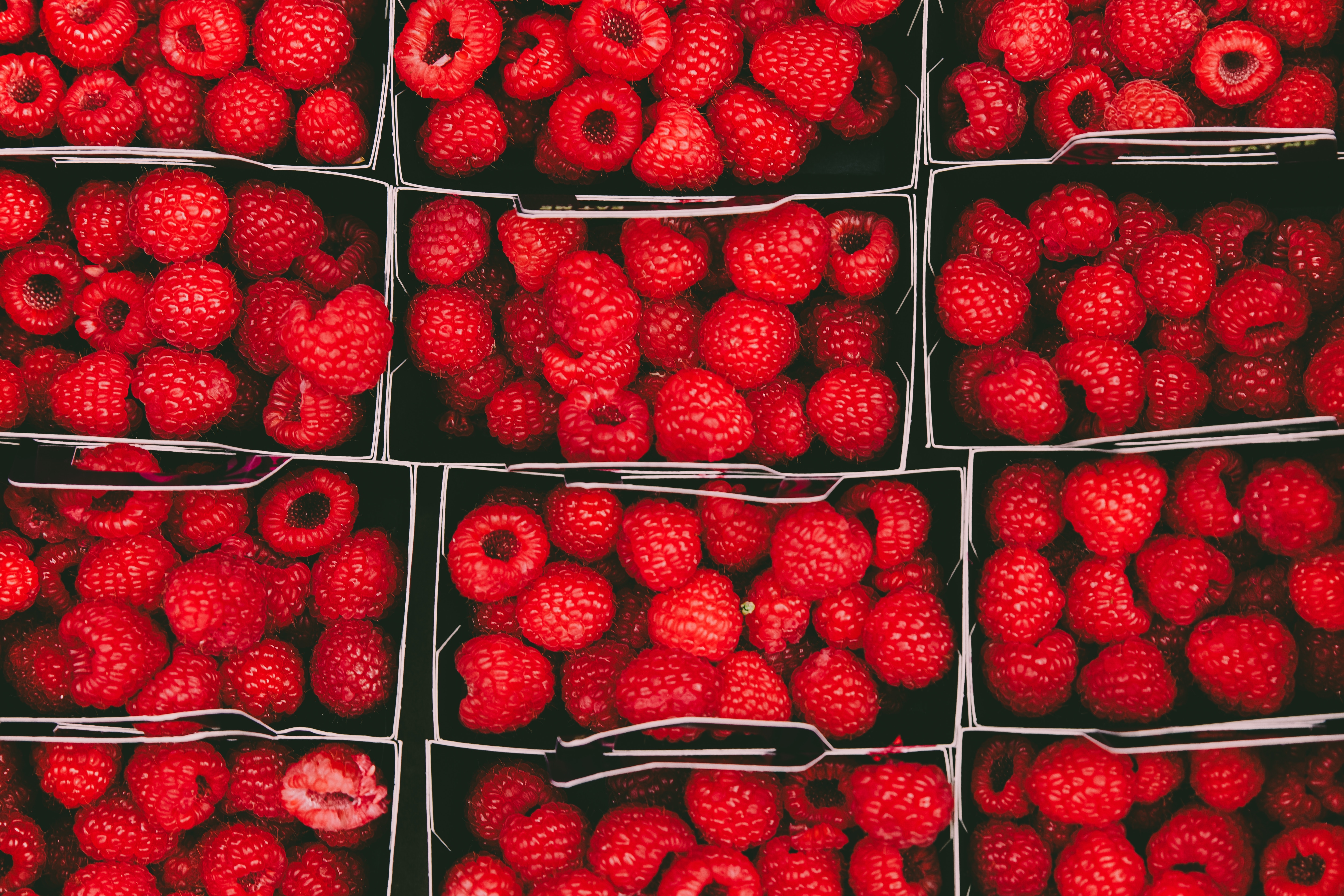 food, berries, ripe, baskets 3d Wallpaper
