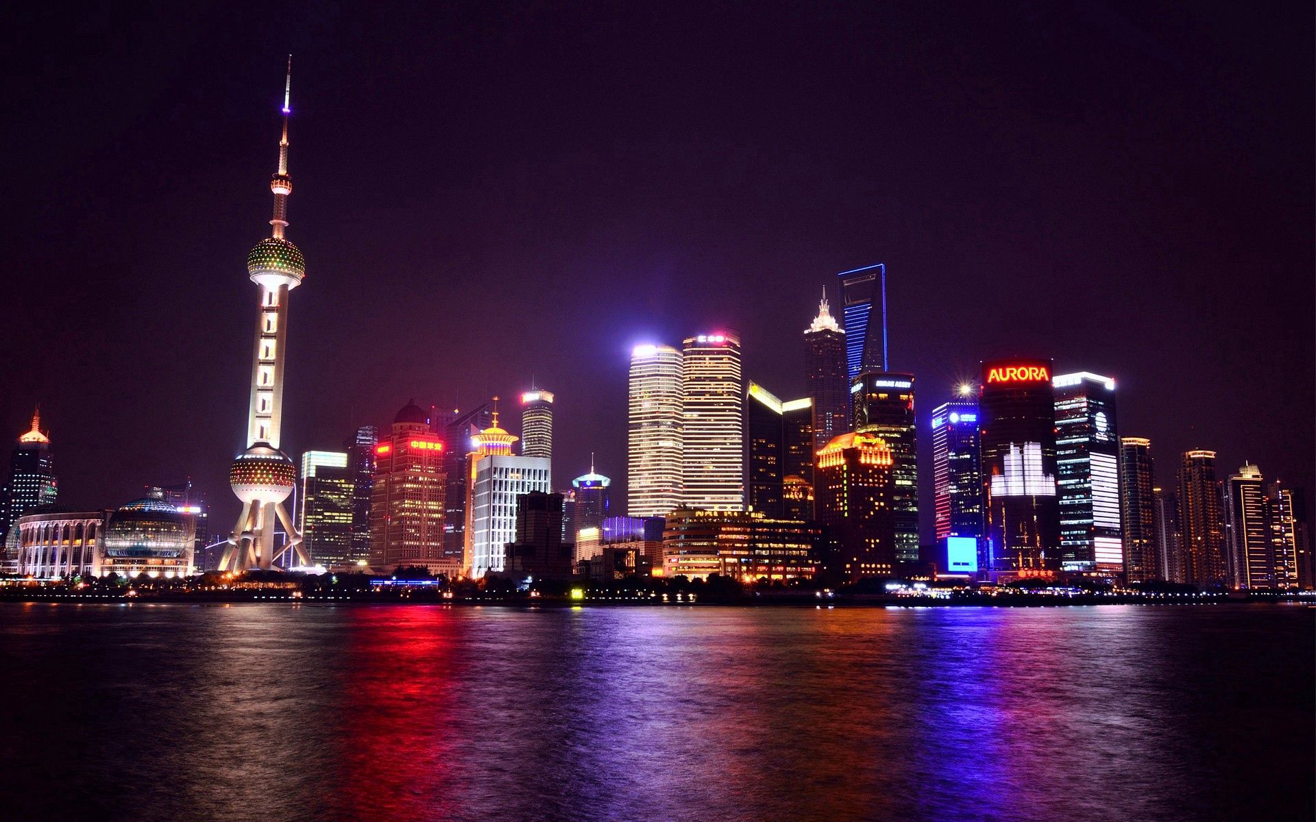 139835 Bildschirmschoner und Hintergrundbilder China auf Ihrem Telefon. Laden Sie lichter der stadt, city lights, shanghai, night city Bilder kostenlos herunter