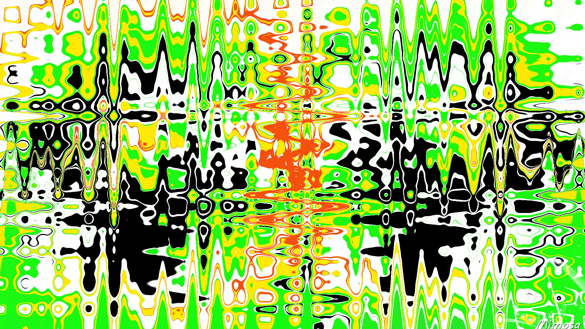 Smartphone Background distortion, abstract, cool, green