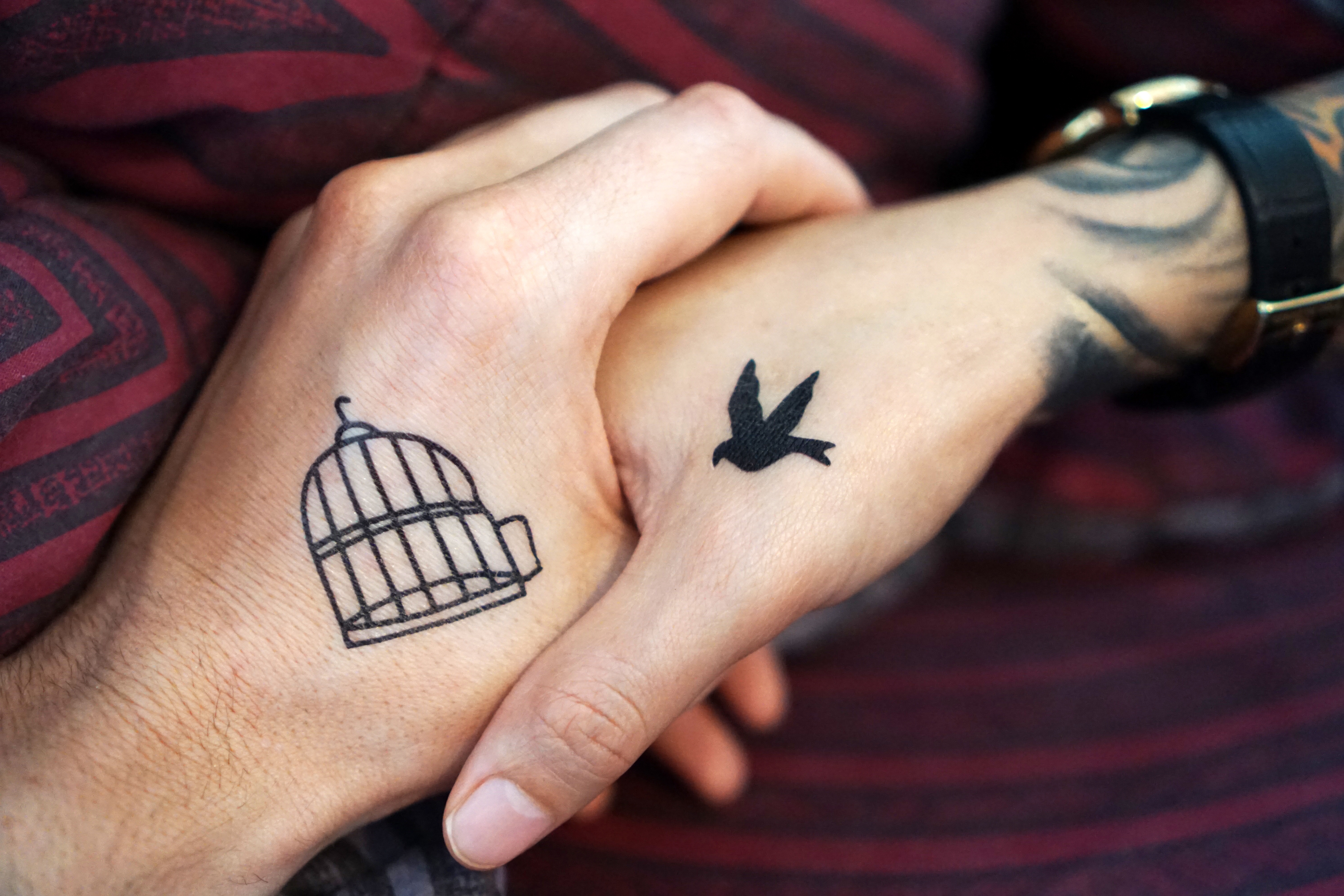 Mobile wallpaper: Tattoo, Tattoos, Hands, Pair, Couple, Love, 128442  download the picture for free.