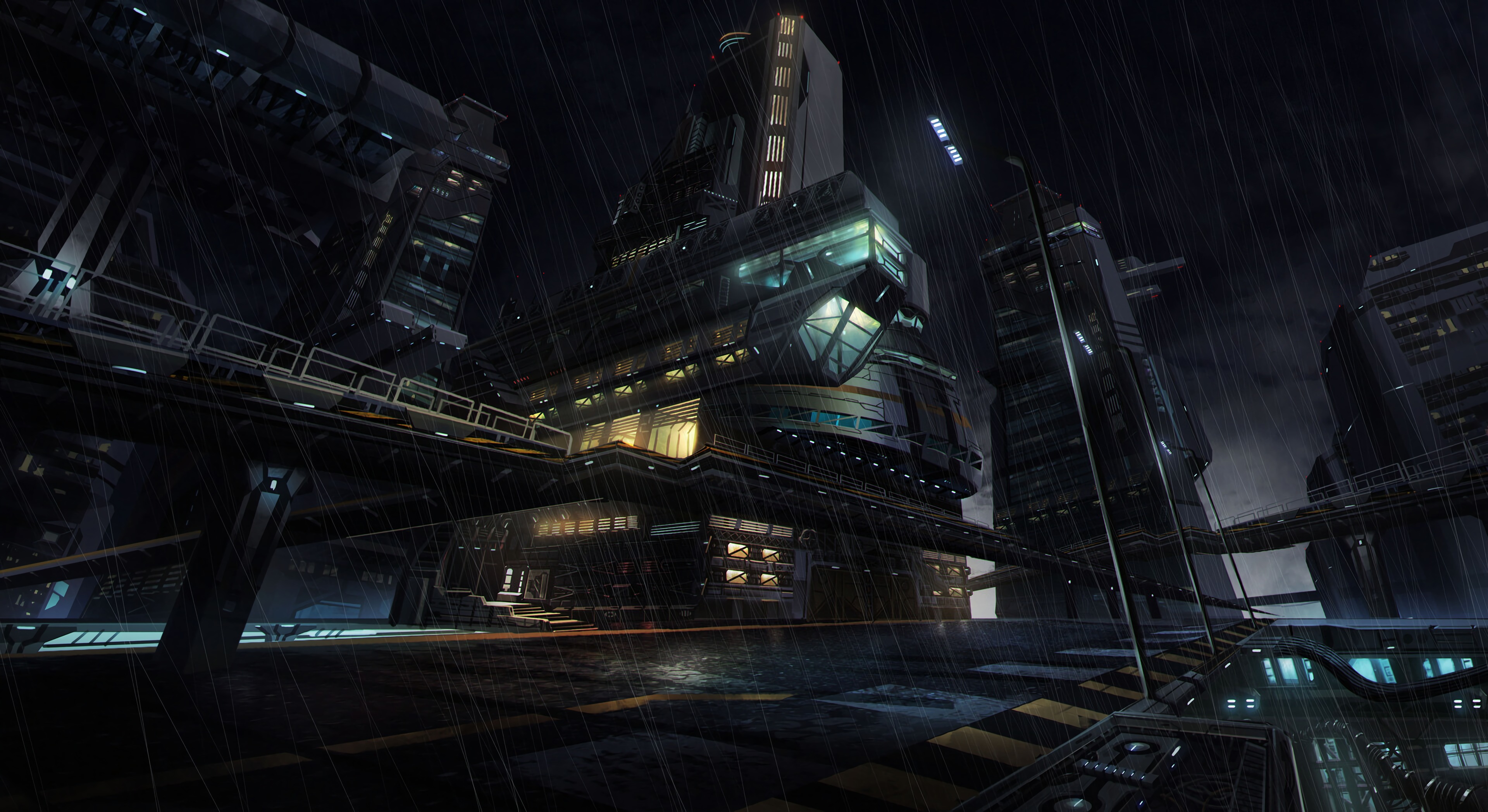 sci-fi, future, art, building, fiction, that's incredible, futuristic cell phone wallpapers
