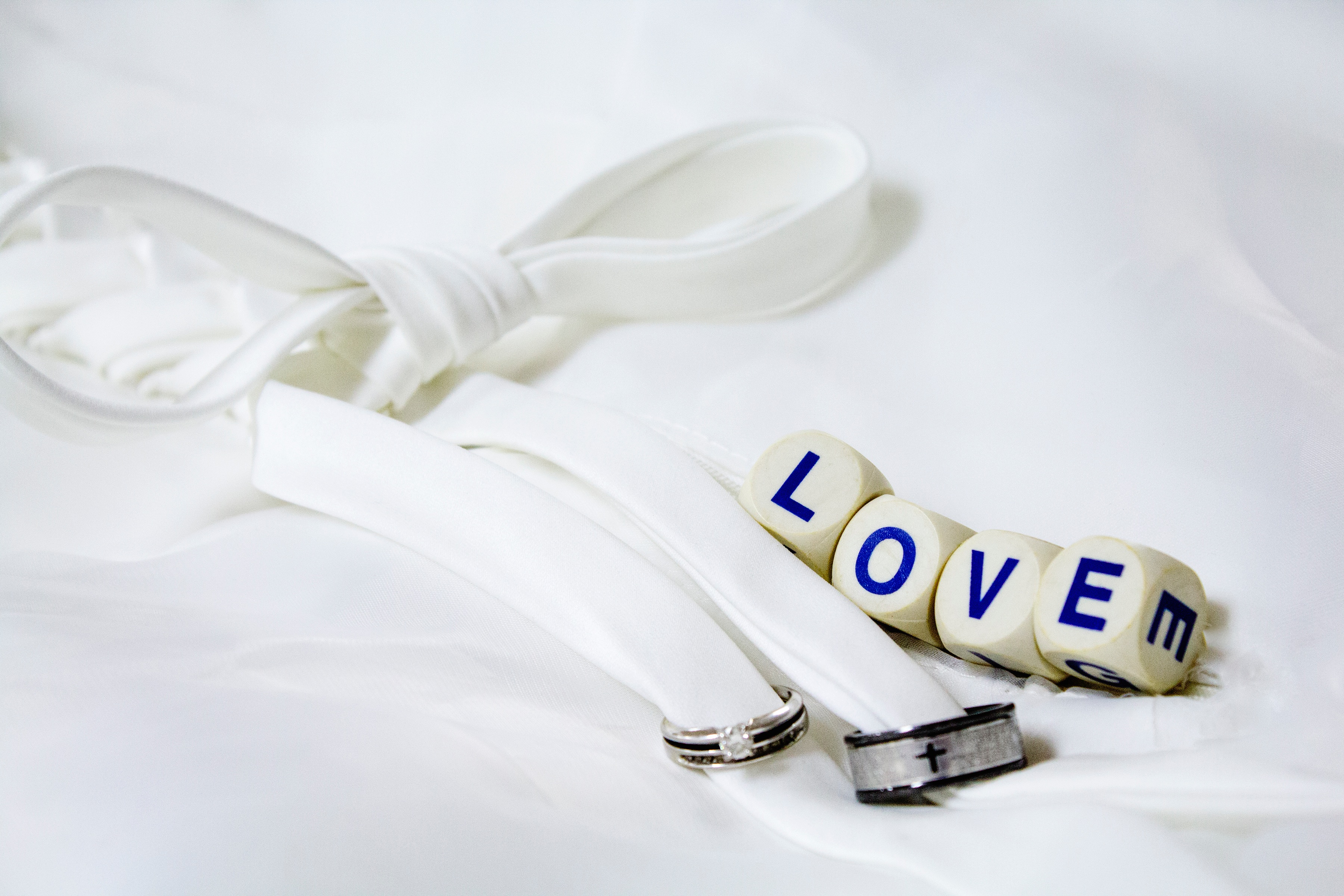 Wedding rings, holidays, love, letters Free Stock Photos