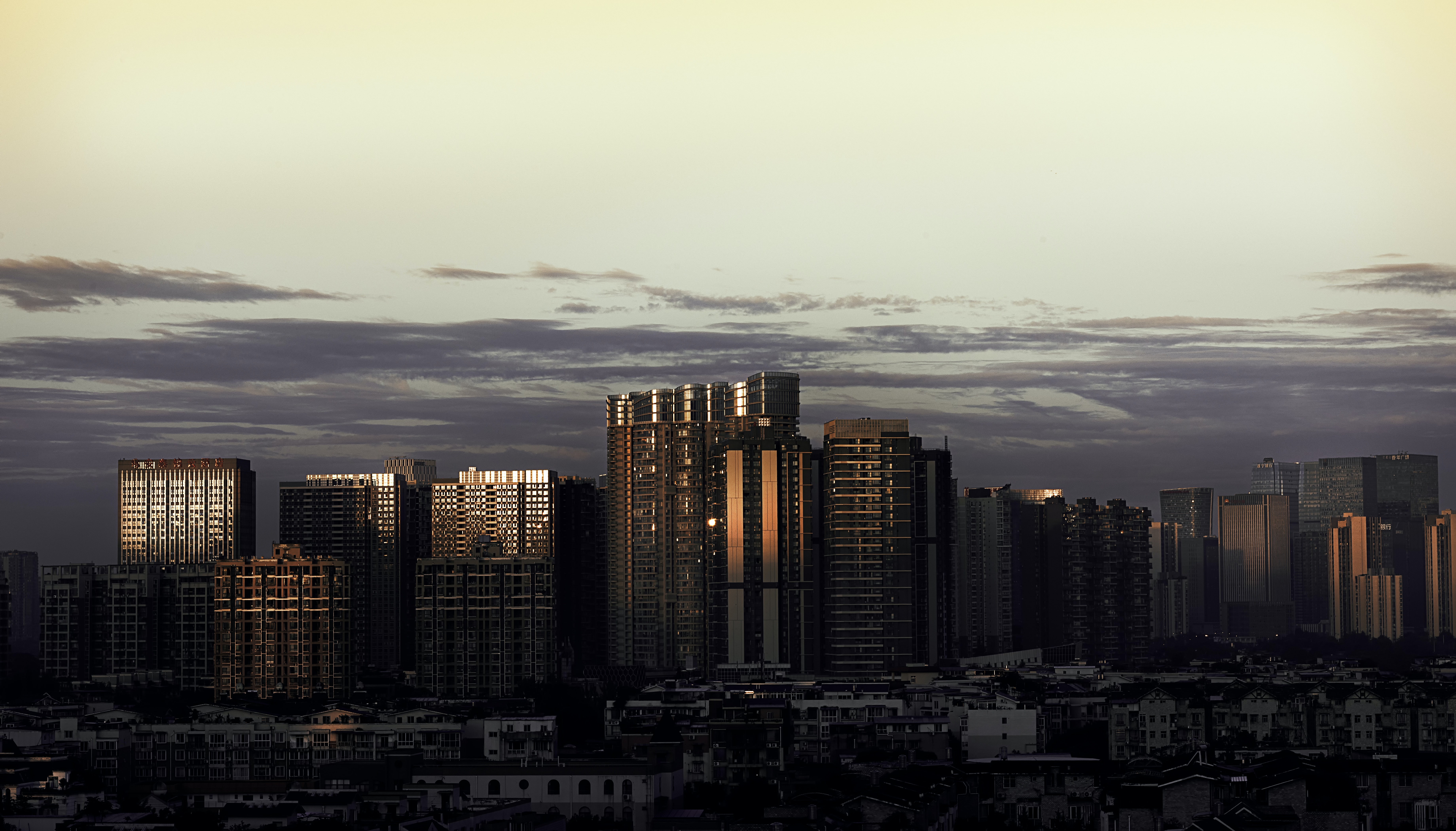 tower, towers, evening, building, skyscrapers, cities, architecture
