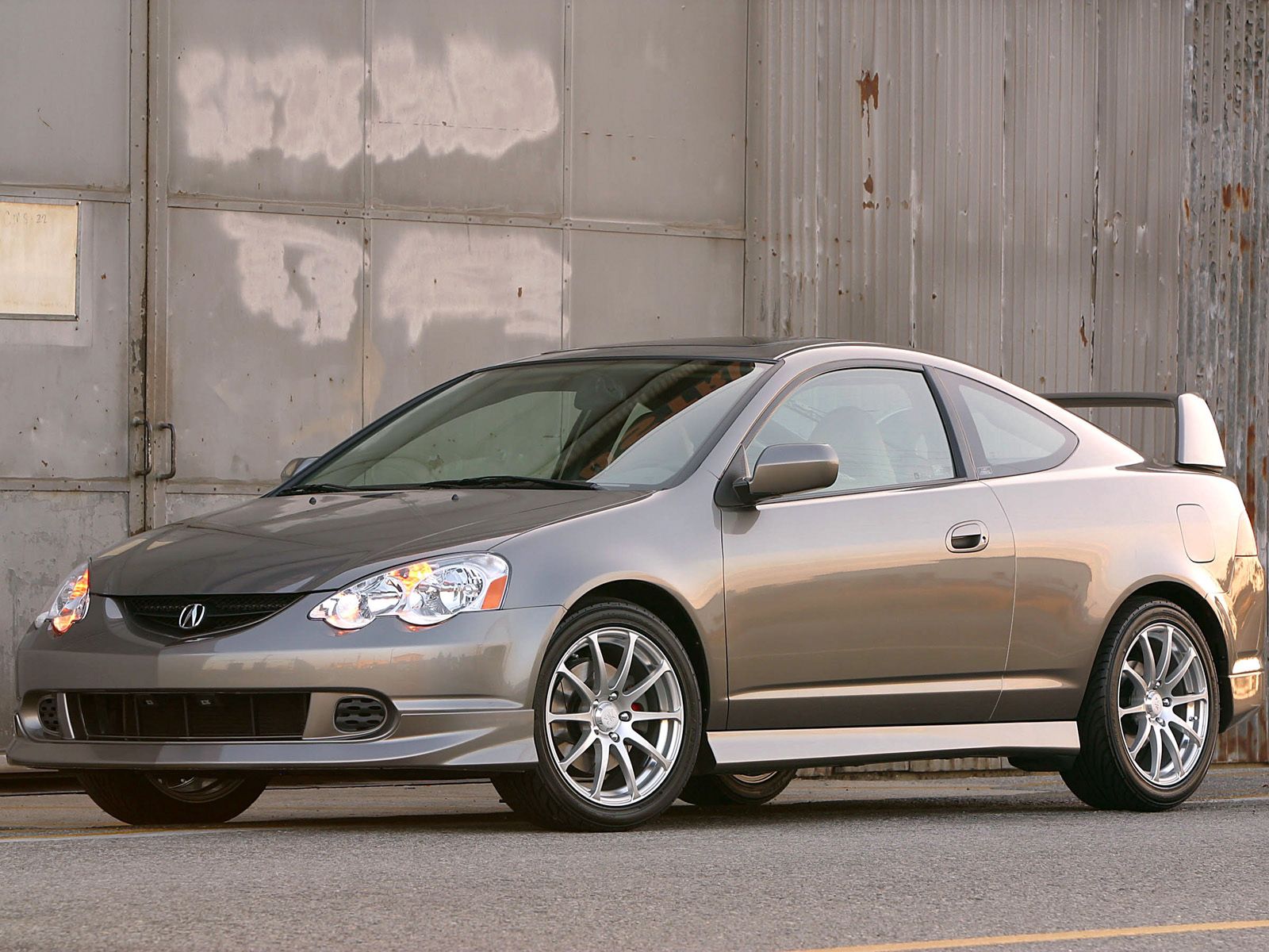 auto, acura, cars, side view, style, rsx, metallic gray, grey metallic, 2003