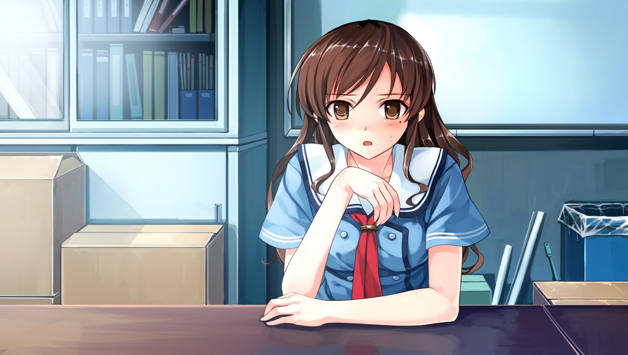 Cool Backgrounds anime, sadness, girl, tears Table