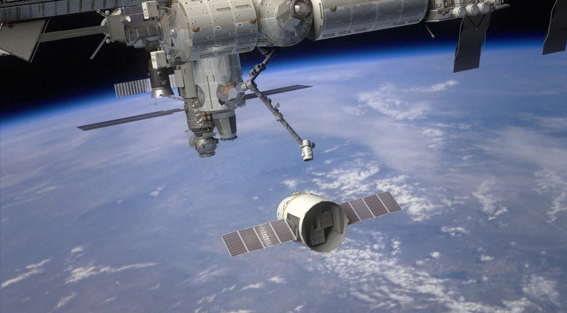 Cool Backgrounds iss station, mss station, land, dragon Atmosphere