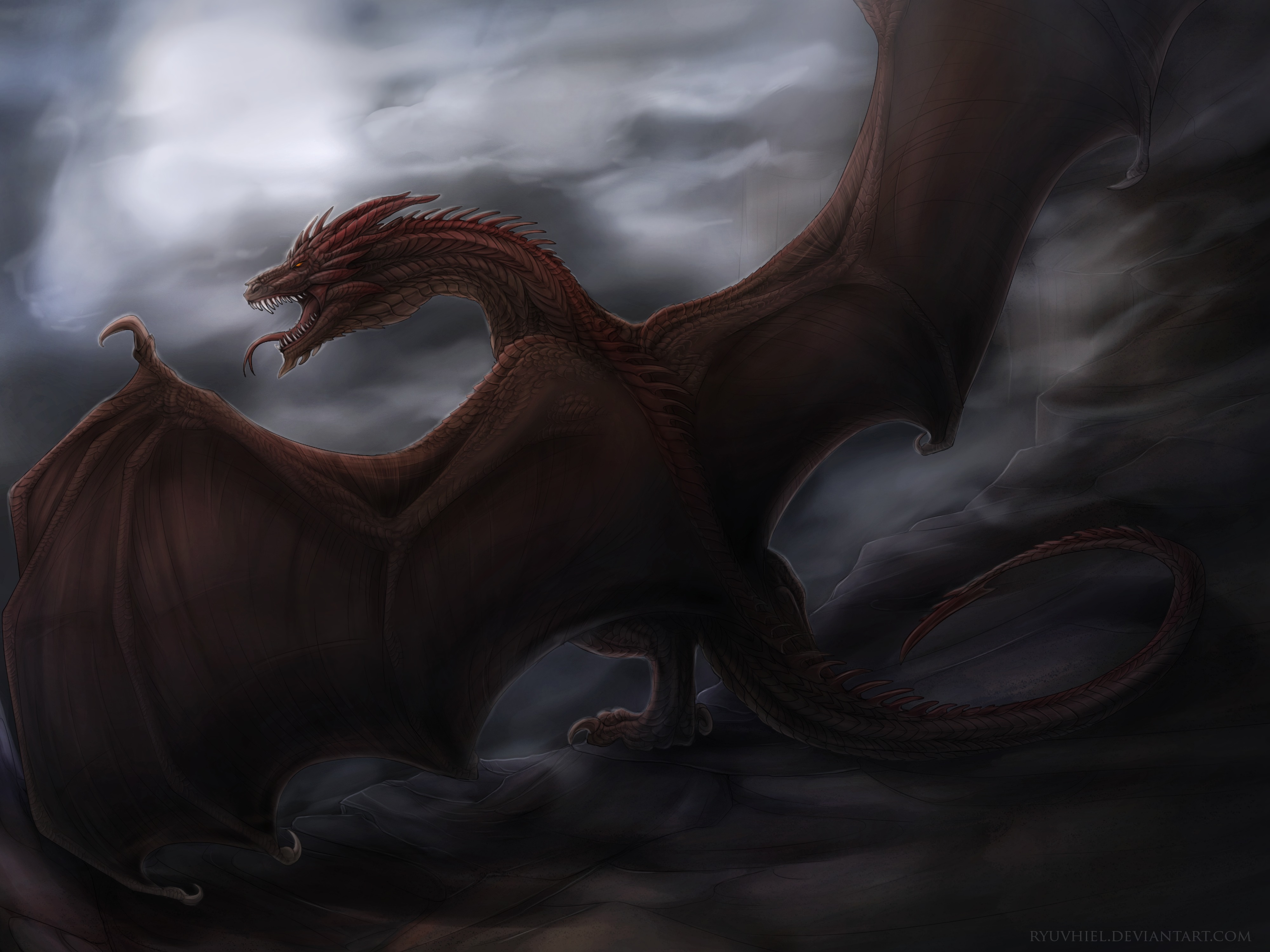 wings, art, fantastic, dragon collection of HD images