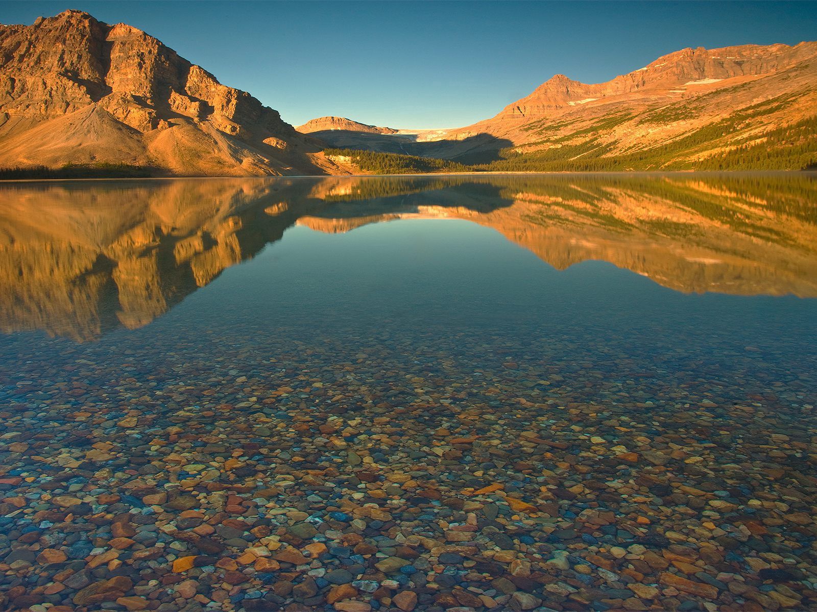 lake, nature, bottom, water, stones, mountains, transparent wallpapers for tablet