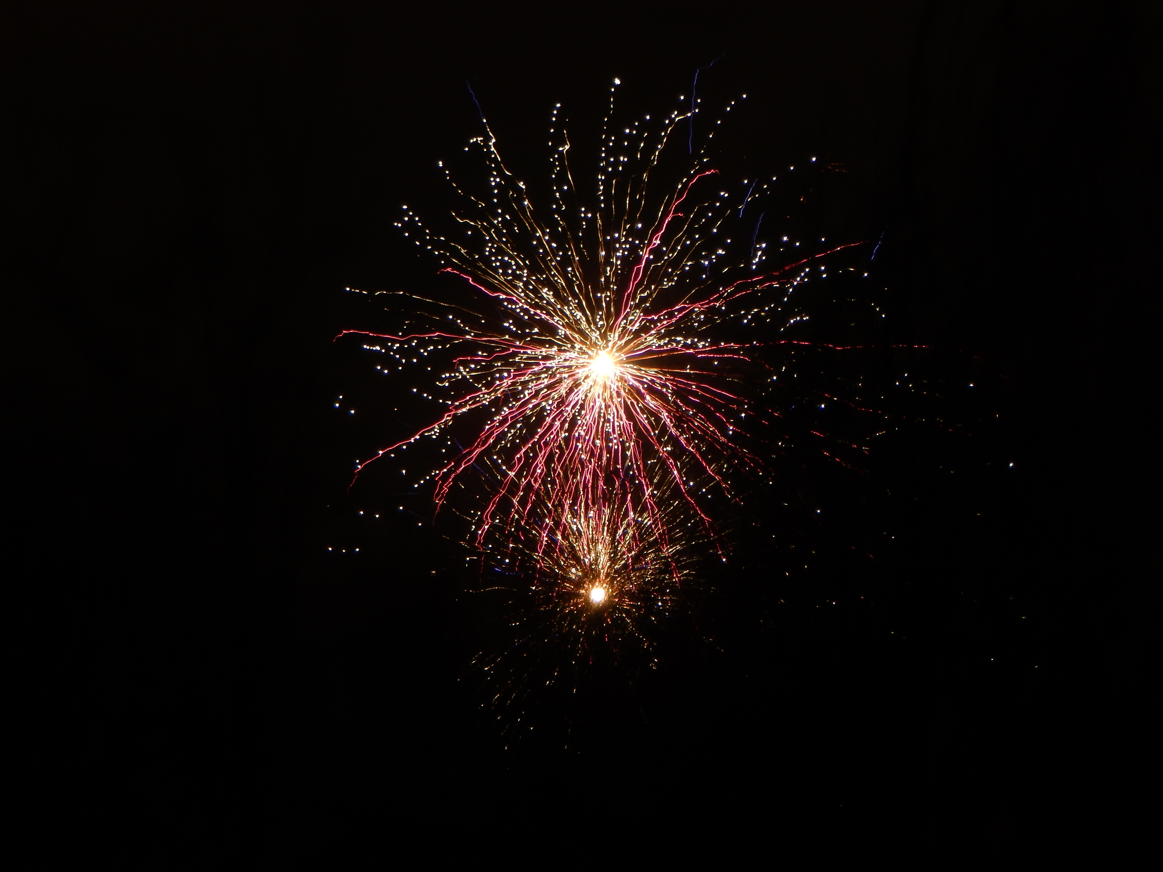 sky, salute, dark, shine, brilliance, fireworks, firework Smartphone Background