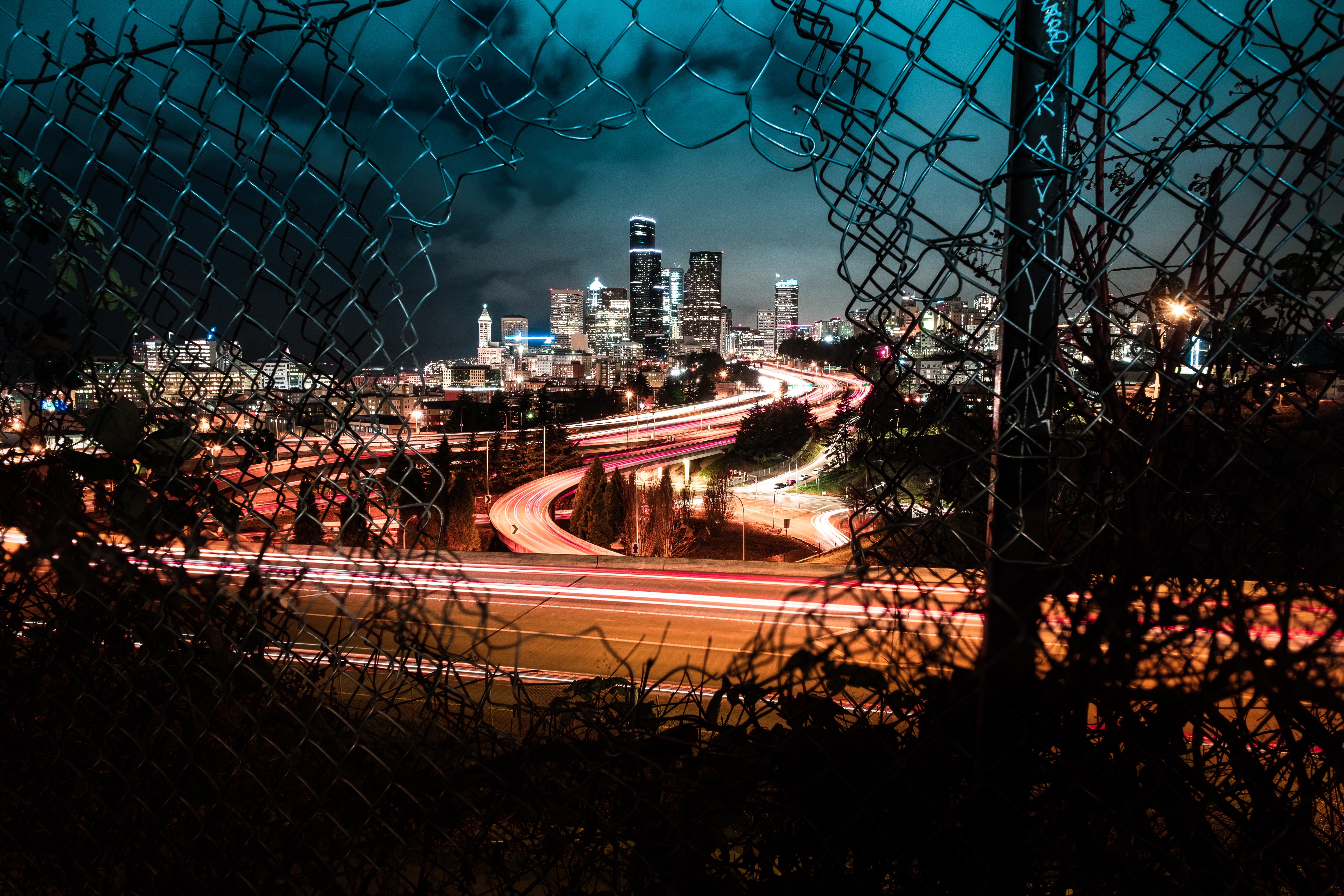 Hd 1080p Images night, dark, cities, fence