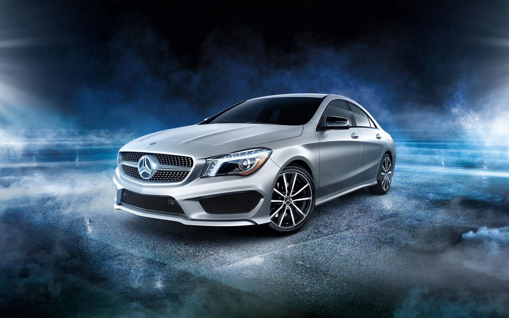 82815 Screensavers and Wallpapers Silvery for phone. Download cars, side view, amg, mercedes-benz, silver, silvery, cla pictures for free